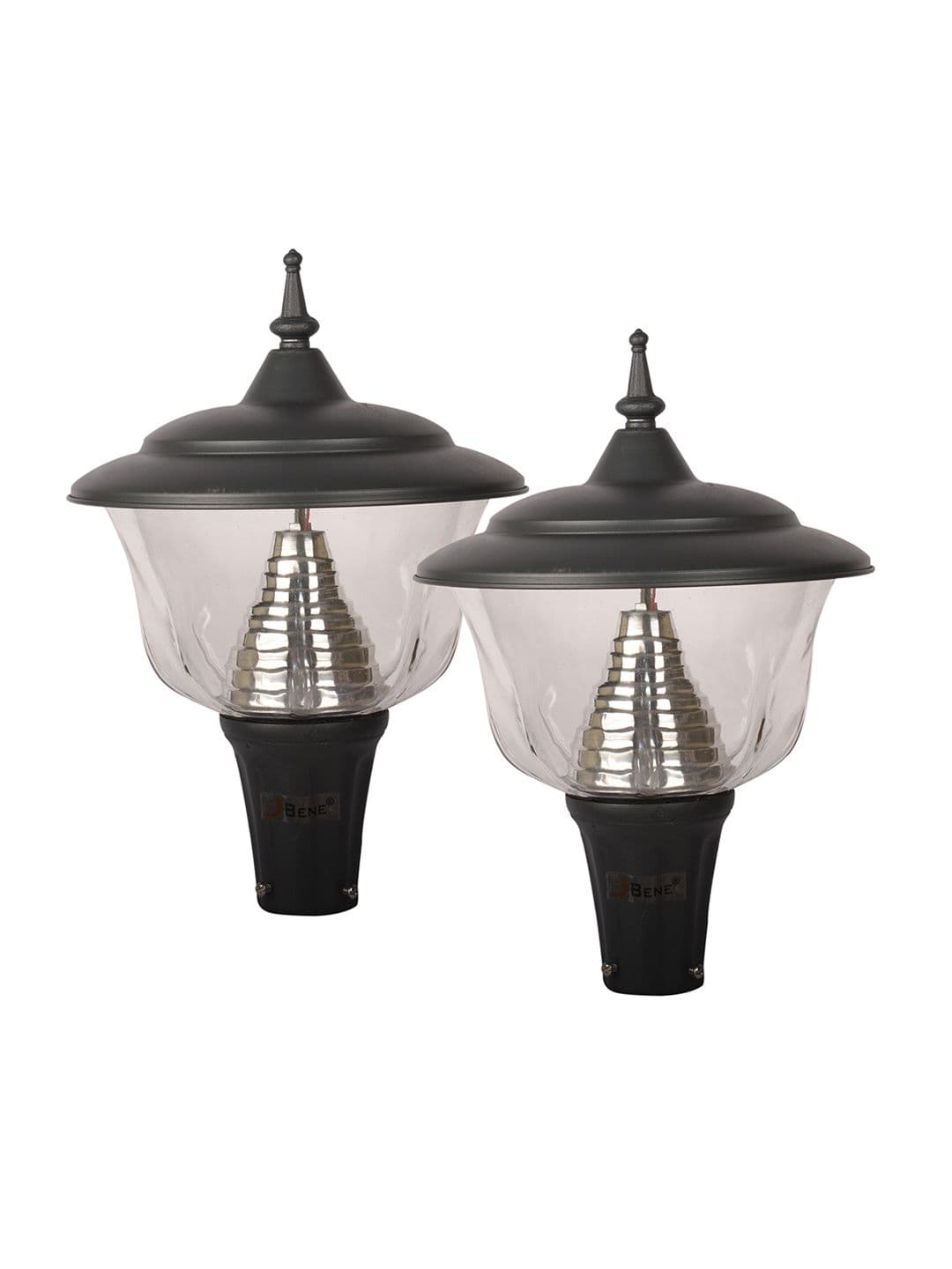 BENE Adam Grey & Black 2 Pcs Metal Waterproof & Rustproof Outdoor Lamps - view 1
