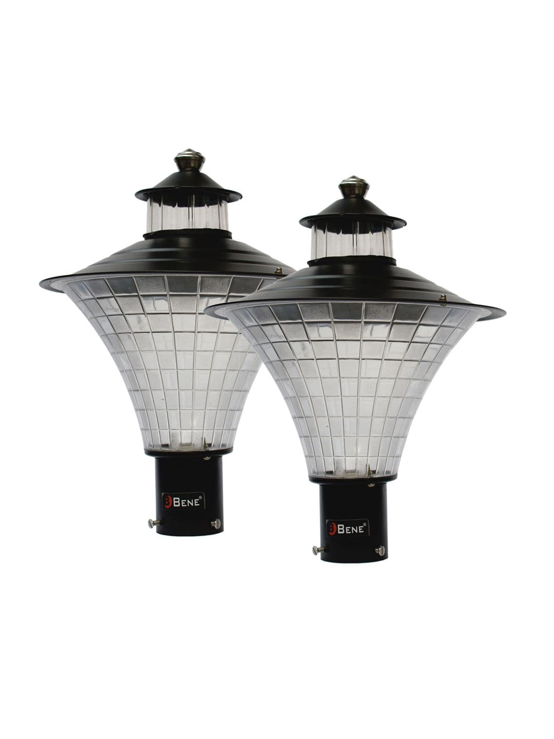 BENE Nice Black 2 Pieces Self-Assembly Outdoor Lamps - view 1
