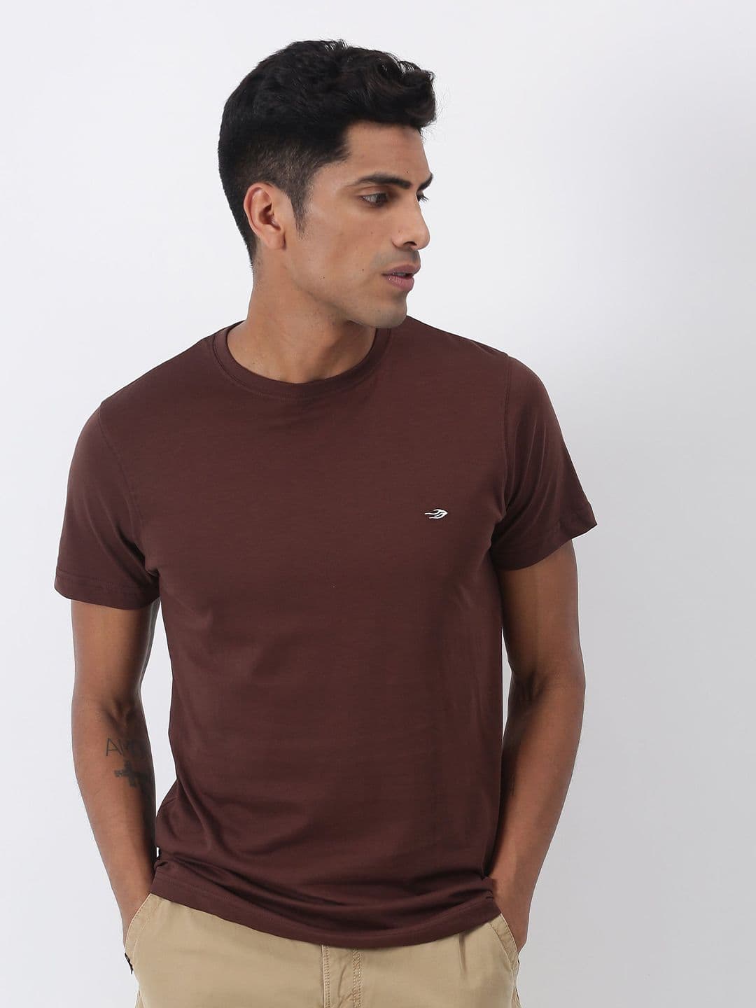 Red Flame Round Neck Short Sleeves Regular Fit T-shirt - view 1