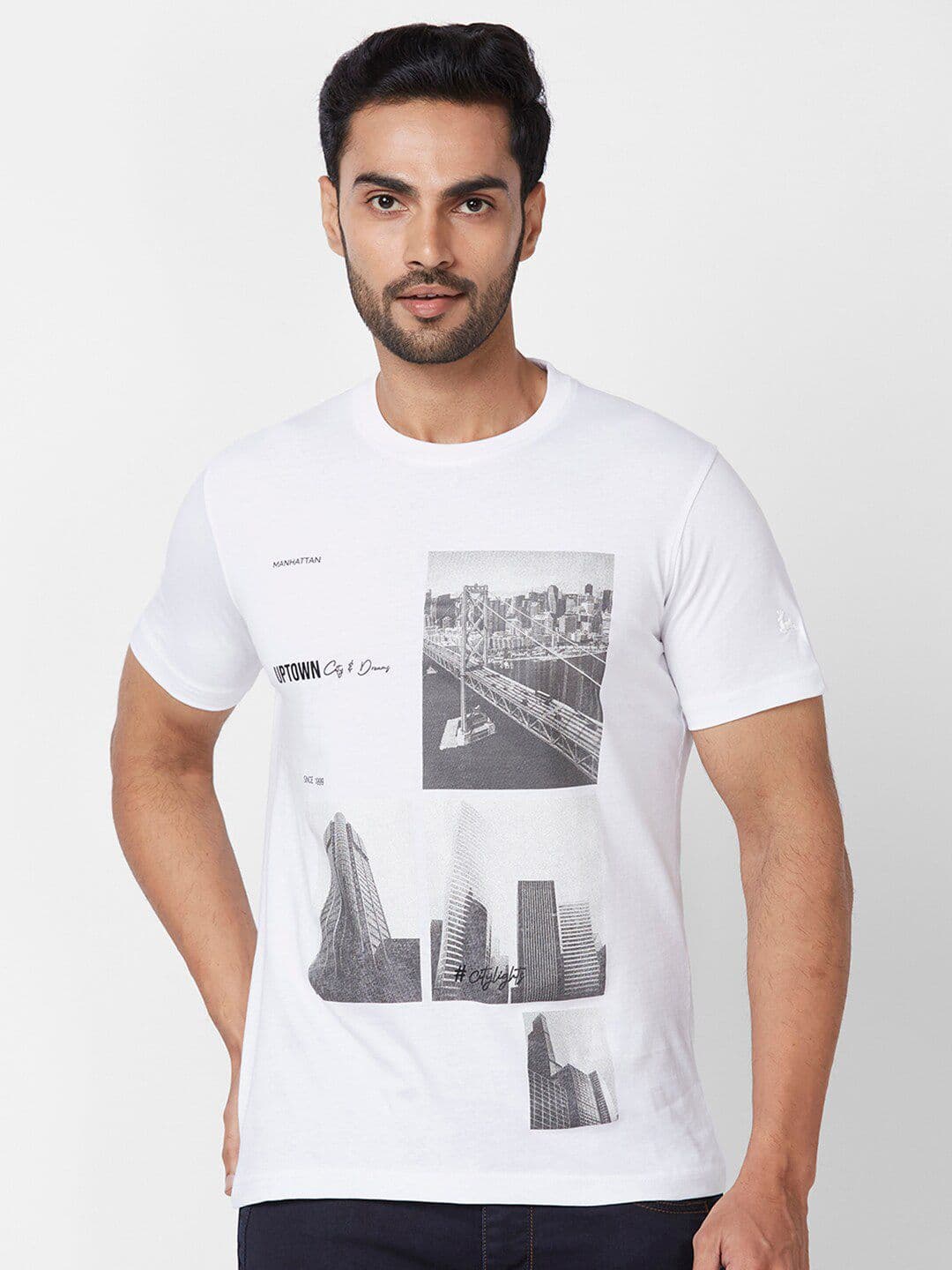 Parx Graphic Printed Cotton T-shirt - view 1