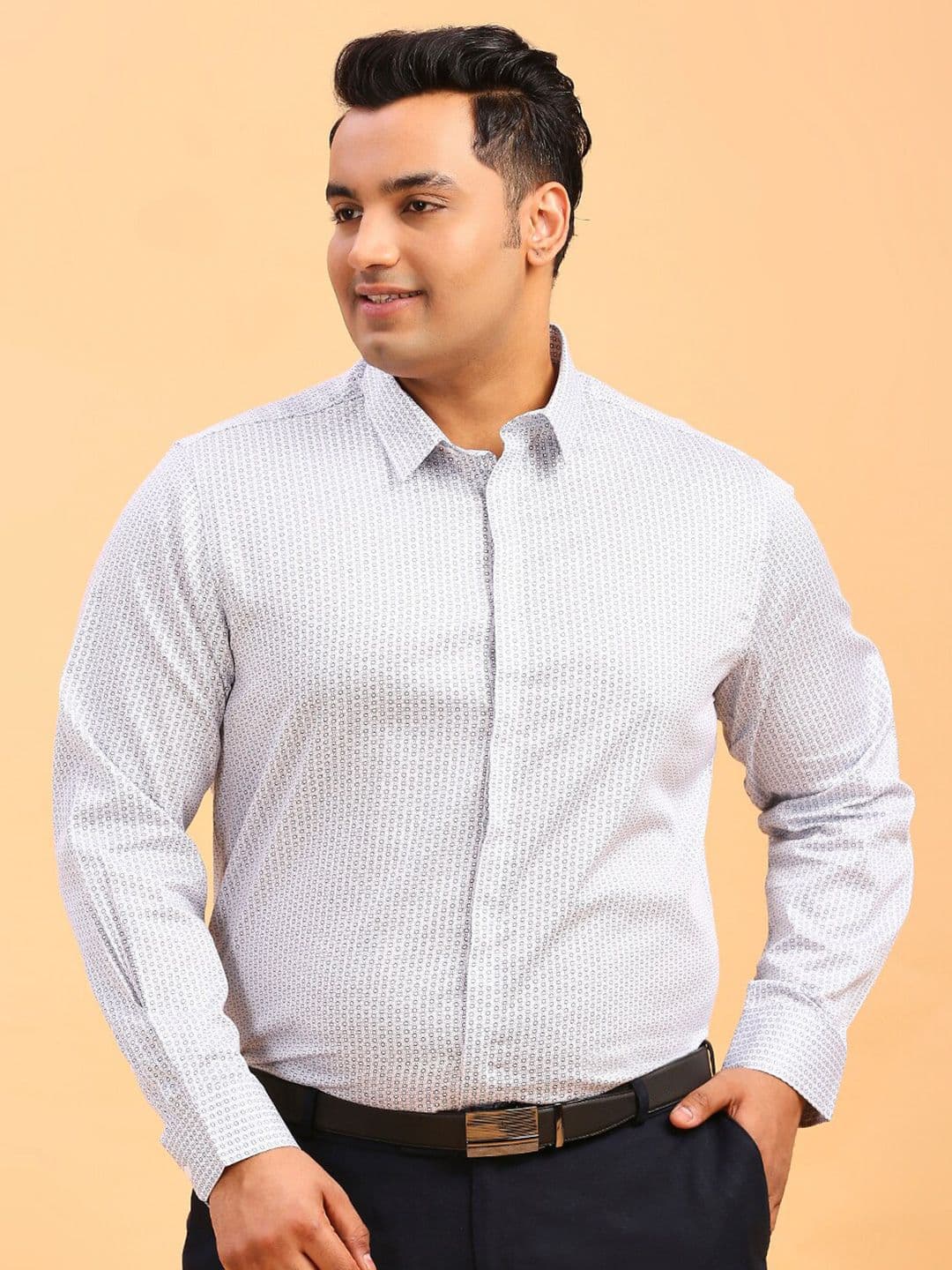 Sztori Classic Long Sleeves Regular Fit Cotton Opaque Striped Formal Shirt - view 1
