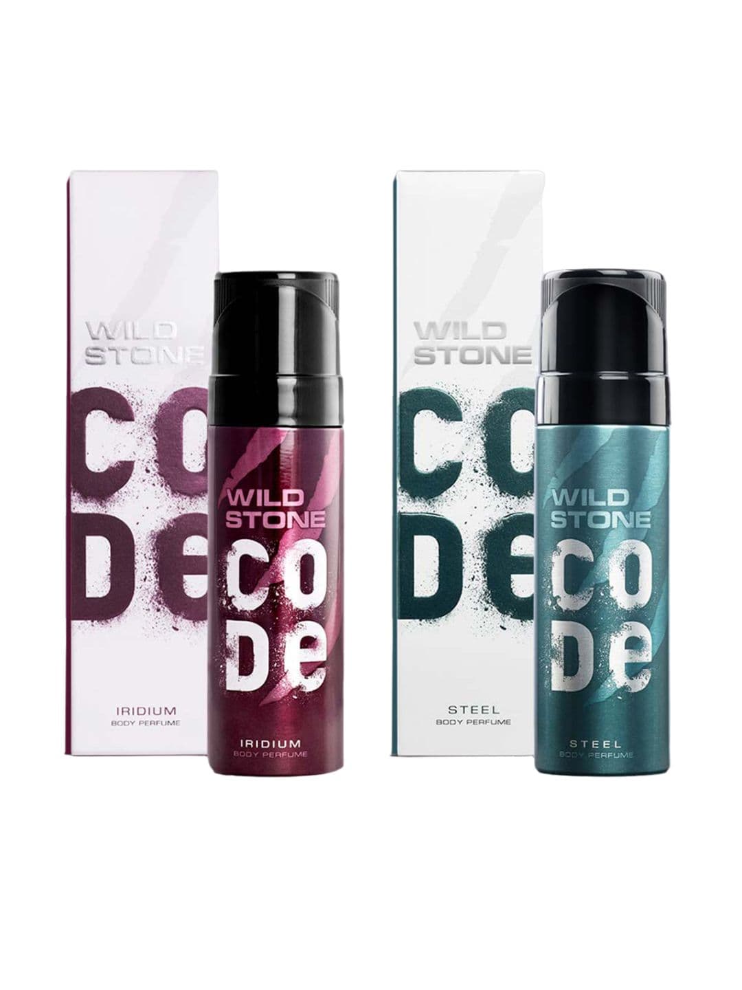 Wild stone code Men Set of Code Iridium & Steel Long Lasting Body Deodorant - 150 ml each - view 1