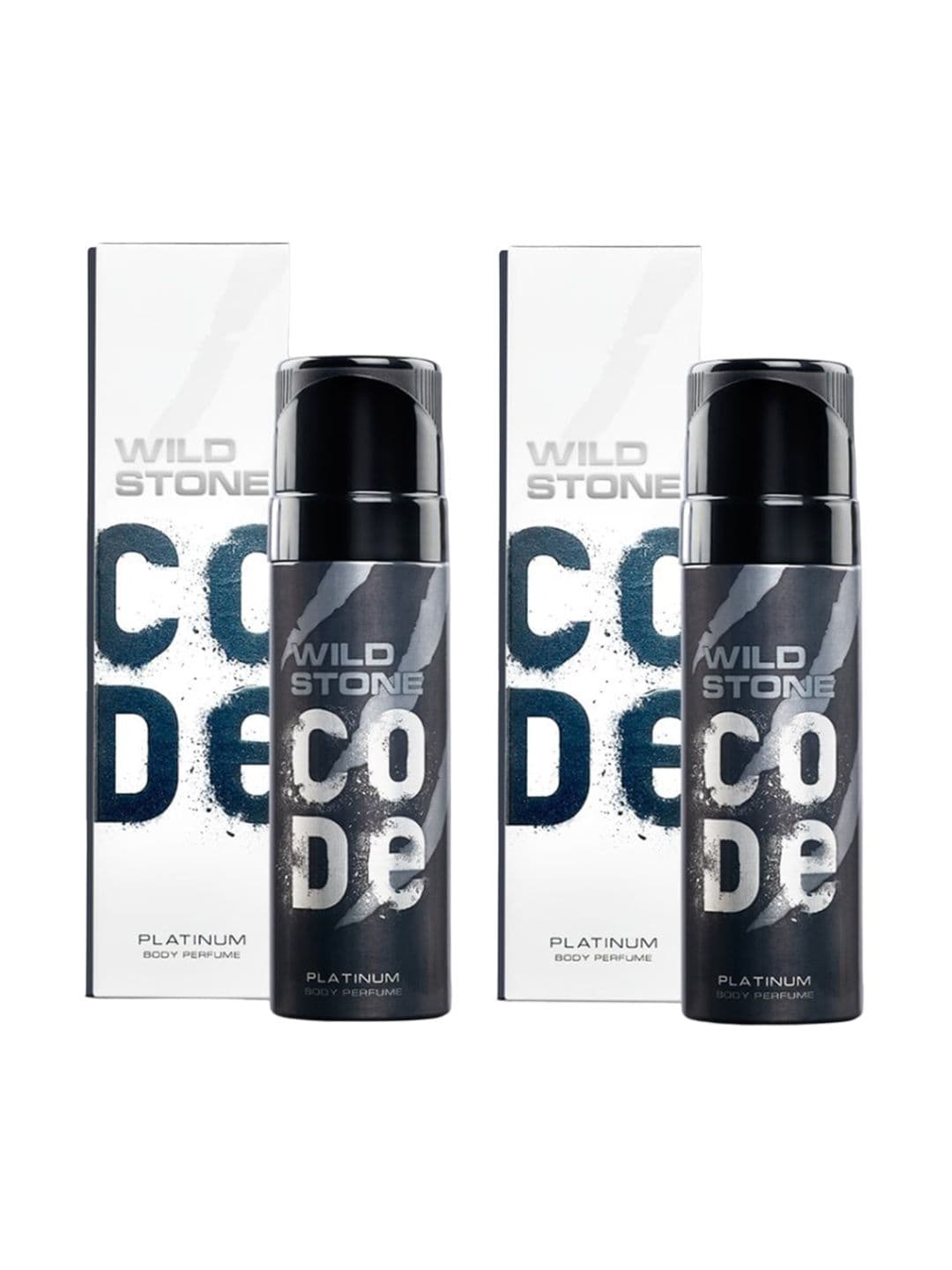 Wild stone code Men Set of 2 Code Platinum Long Lasting Body Deodorant Perfume - 150 ml each - view 1