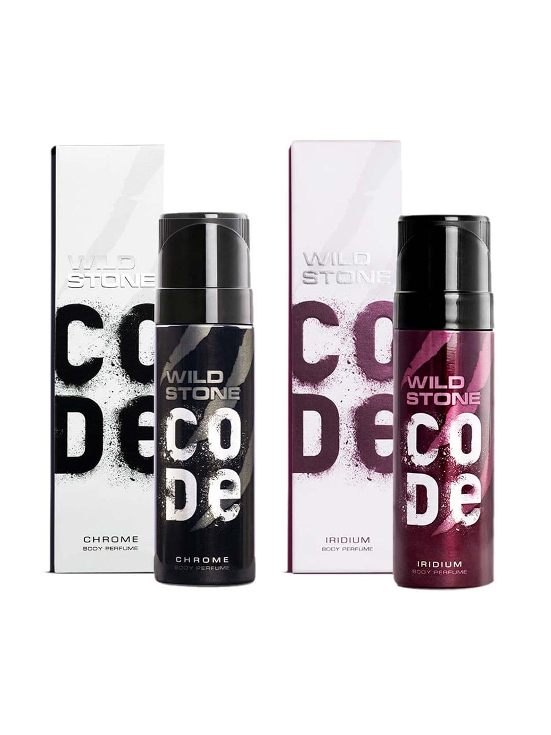 Wild stone code Men Set of Code Iridium & Chrome Long Lasting Body Deodorant - 150 ml each - view 1