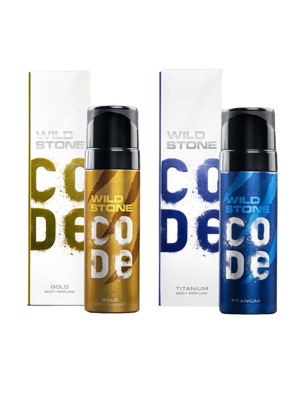 Wild stone code Men Set of Code Gold & Titanium Long Lasting Body Deodorant - 150 ml each - view 1