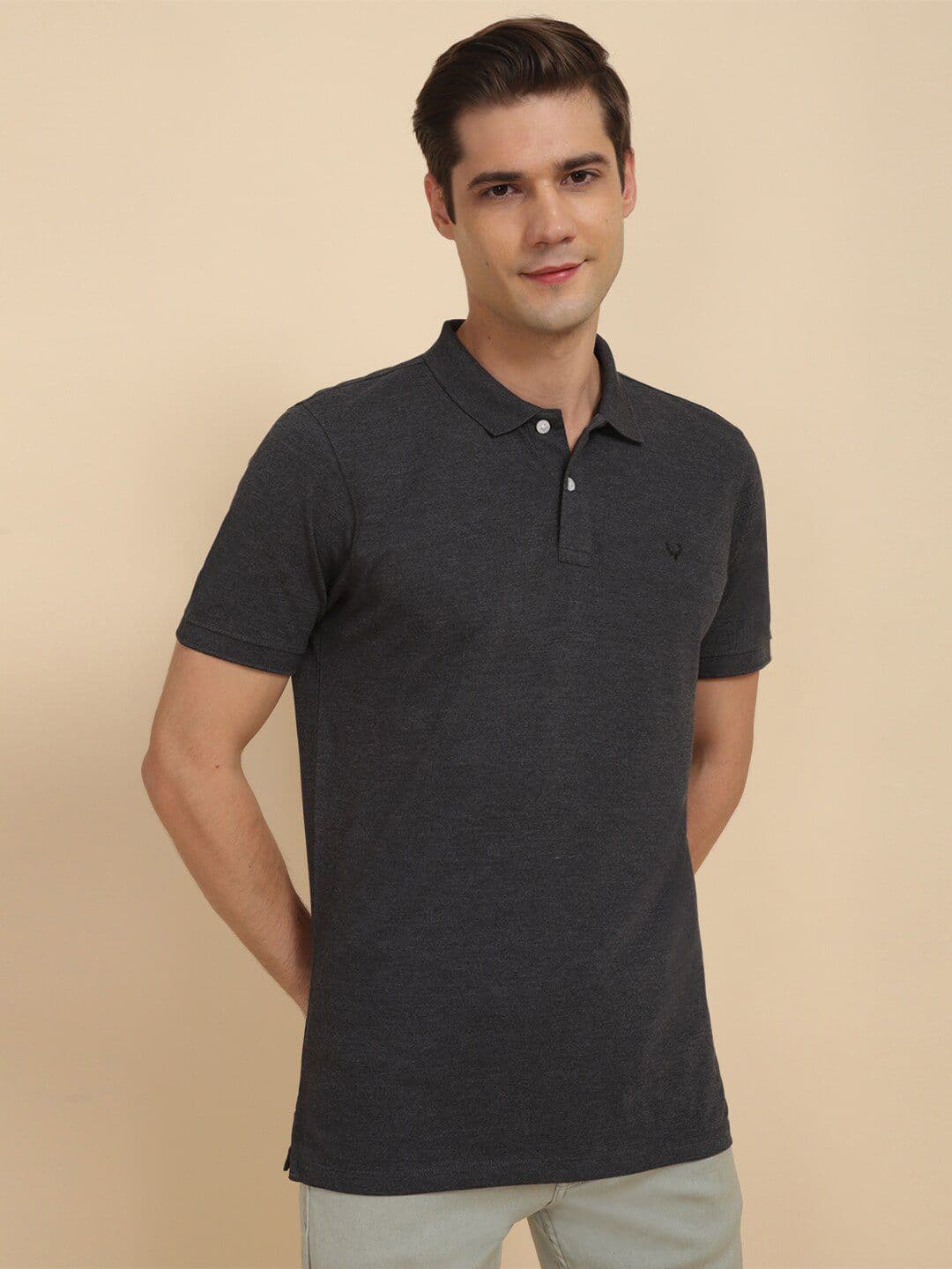 Allen Solly Polo Collar Cotton T-shirt - view 1