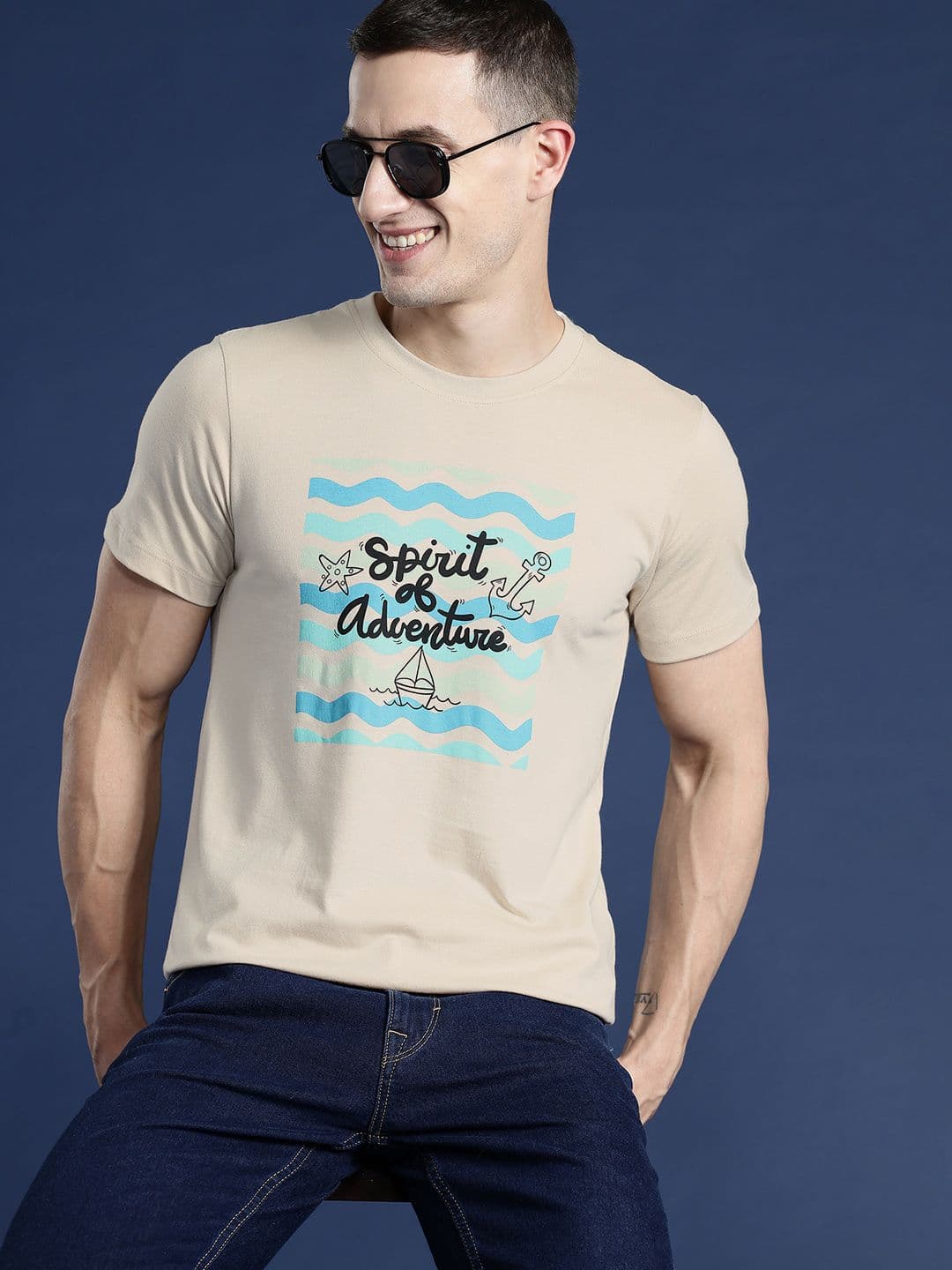 Mast & Harbour Men Printed T-shirt - view 1