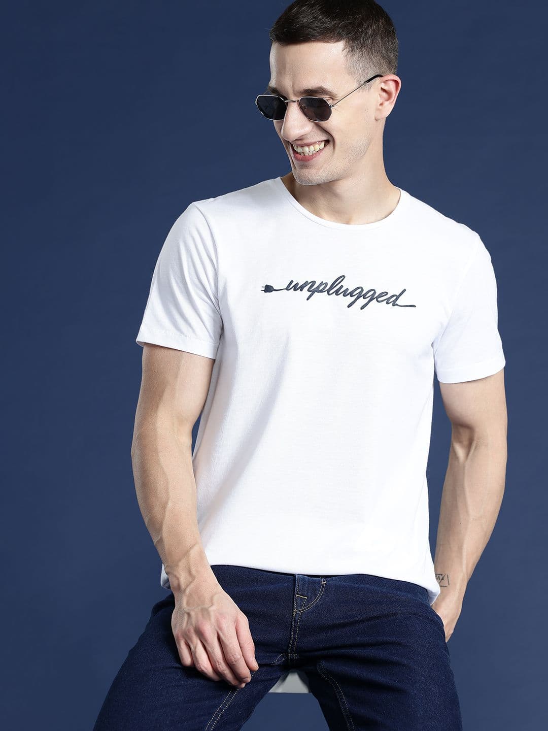 Mast & Harbour Men Typography Printed T-shirt - view 1