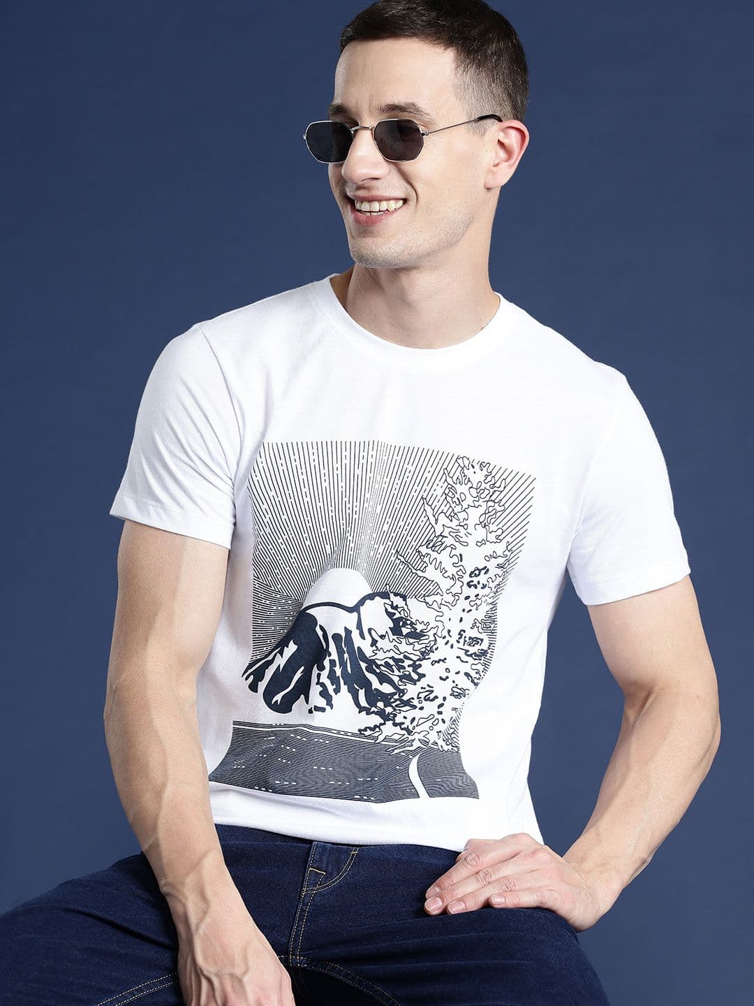 Mast & Harbour Men Graphic Printed T-shirt - view 1