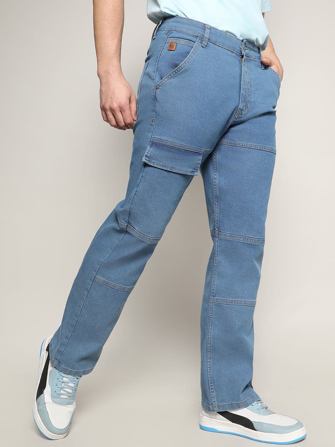 CAHOOT Campus Sutra Blue Men Relaxed Fit Light Fade Clean Look Cotton Denim Jeans - view 1