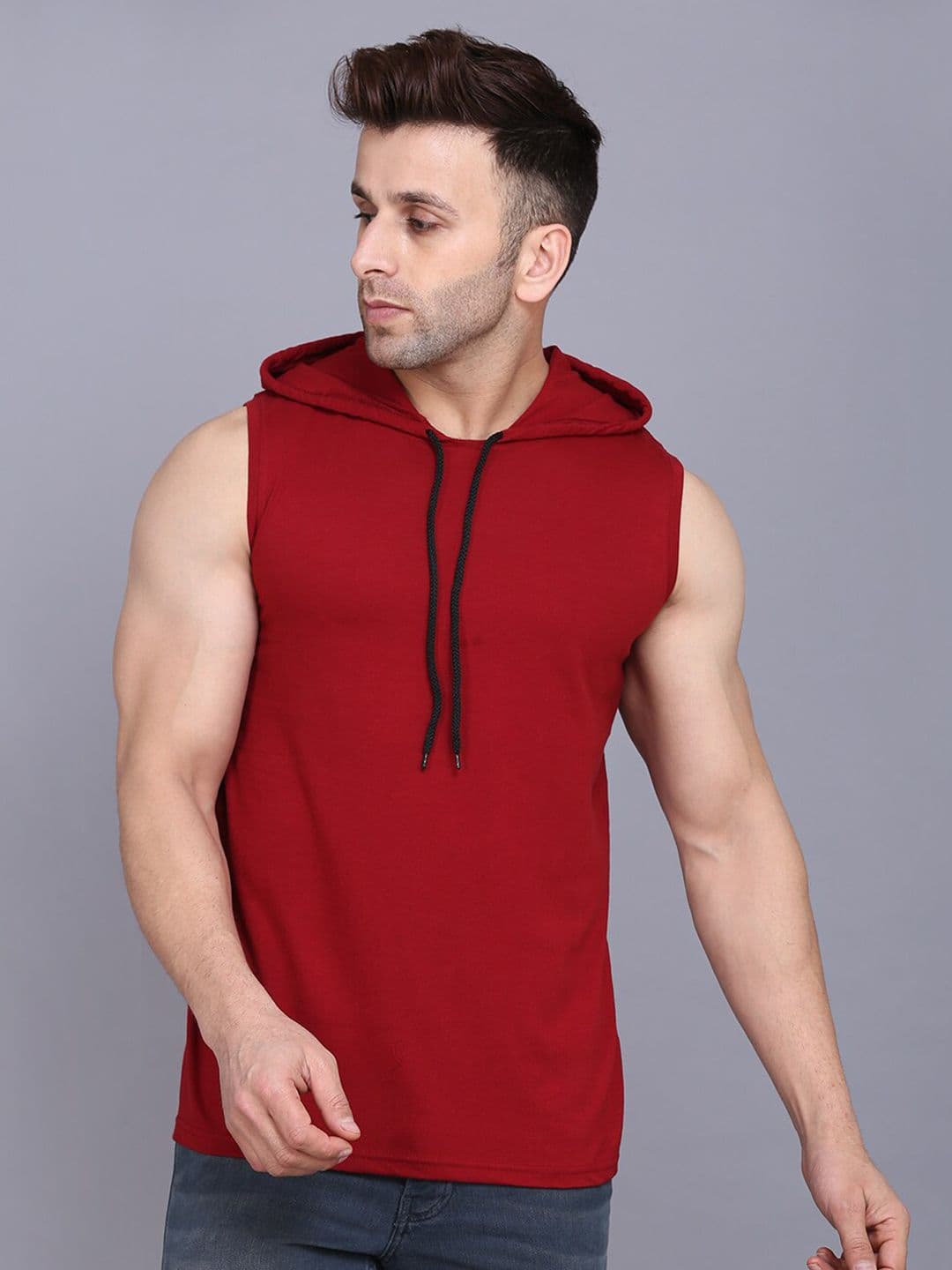 SLOWLORIS Sleeveless Hooded T-shirt - view 1