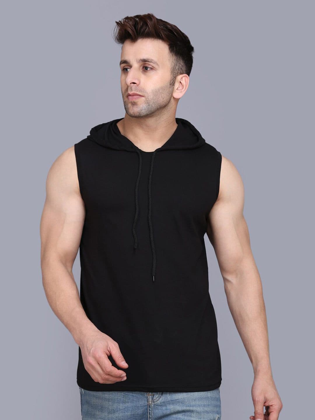 SLOWLORIS Sleeveless Hooded T-shirt - view 1