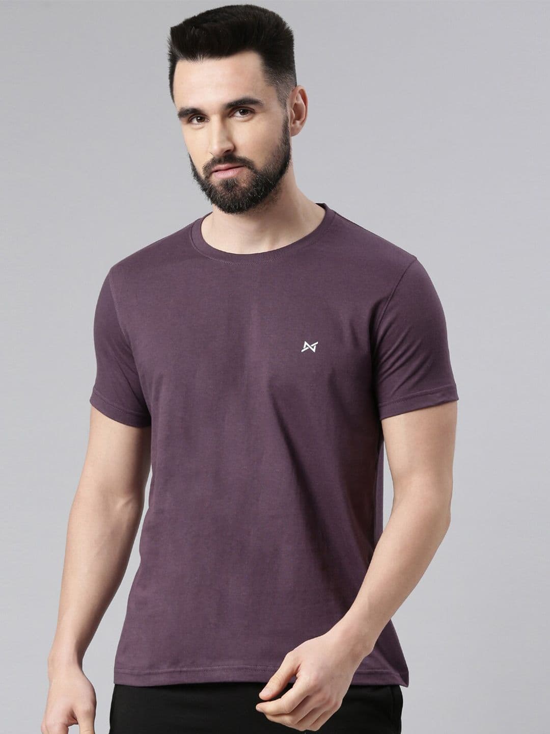 Force NXT Men's Super Combed Cotton Solid Round Neck T-Shirt - view 1