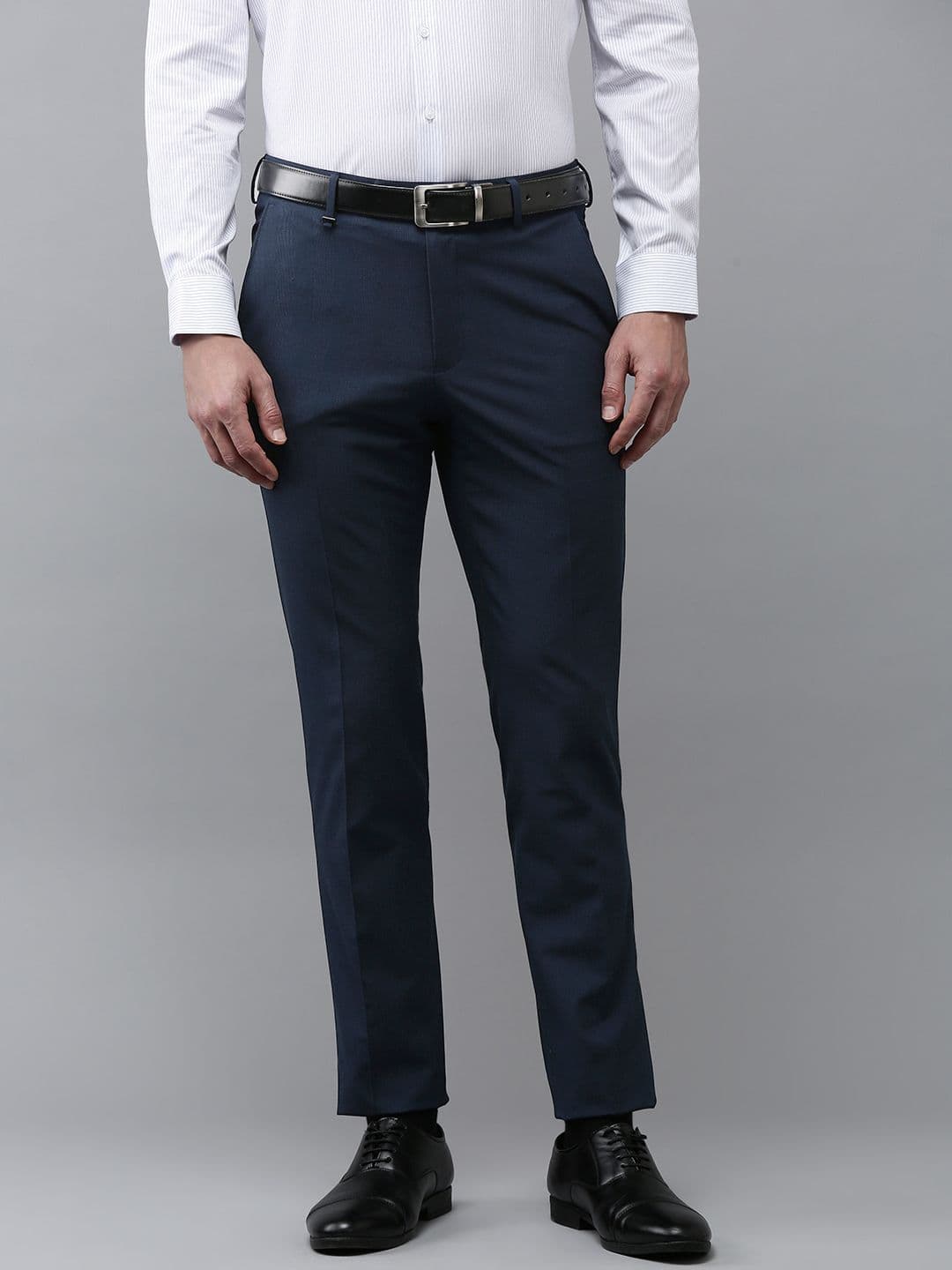 Arrow Men Textured Tapered Fit Formal Trousers - view 1