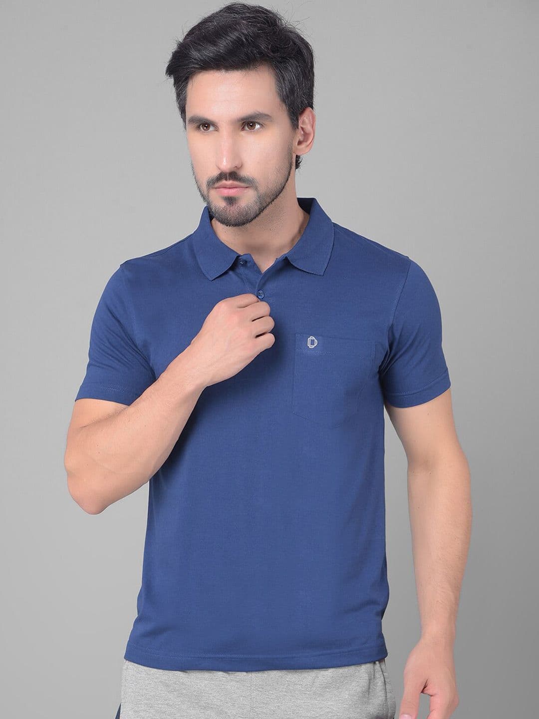 Dollar Men Solid Polo Tshirt with Pocket - view 1
