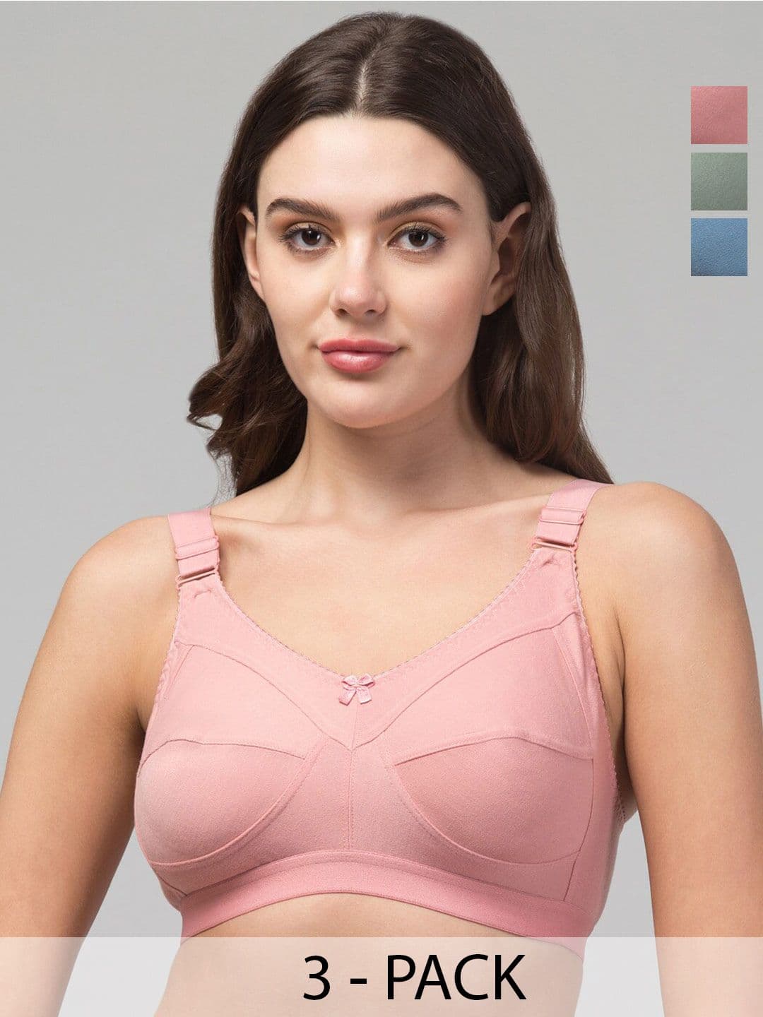 ESOROUCHA Pack Of 3 Full Coverage Bra - view 1