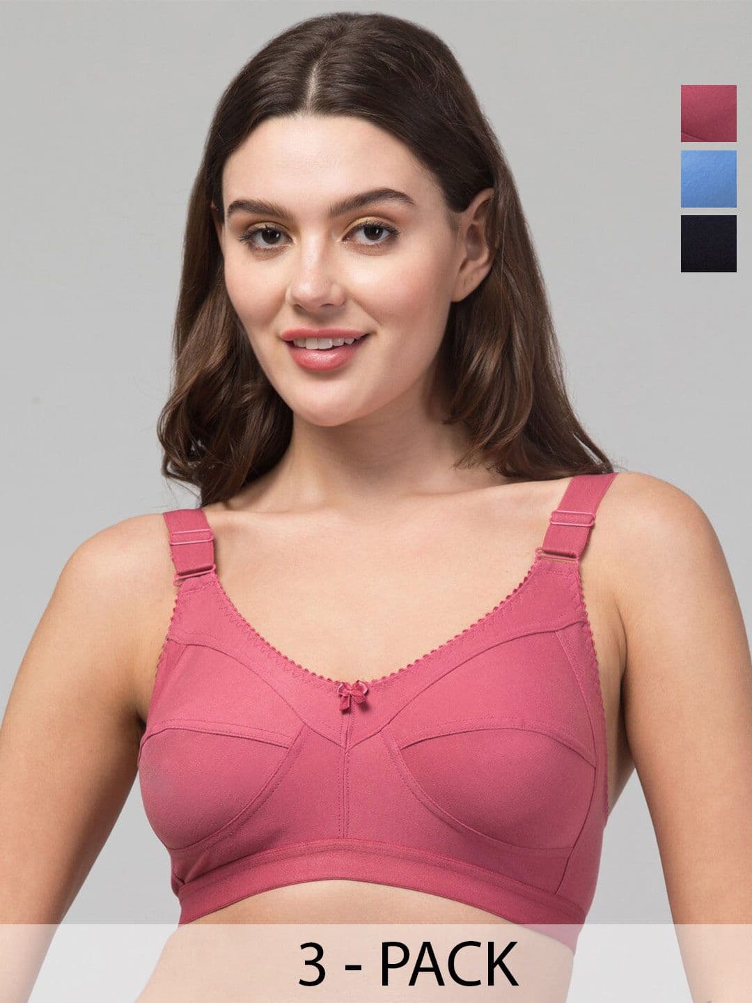 ESOROUCHA Pack Of 3 Full Coverage Bra - view 1