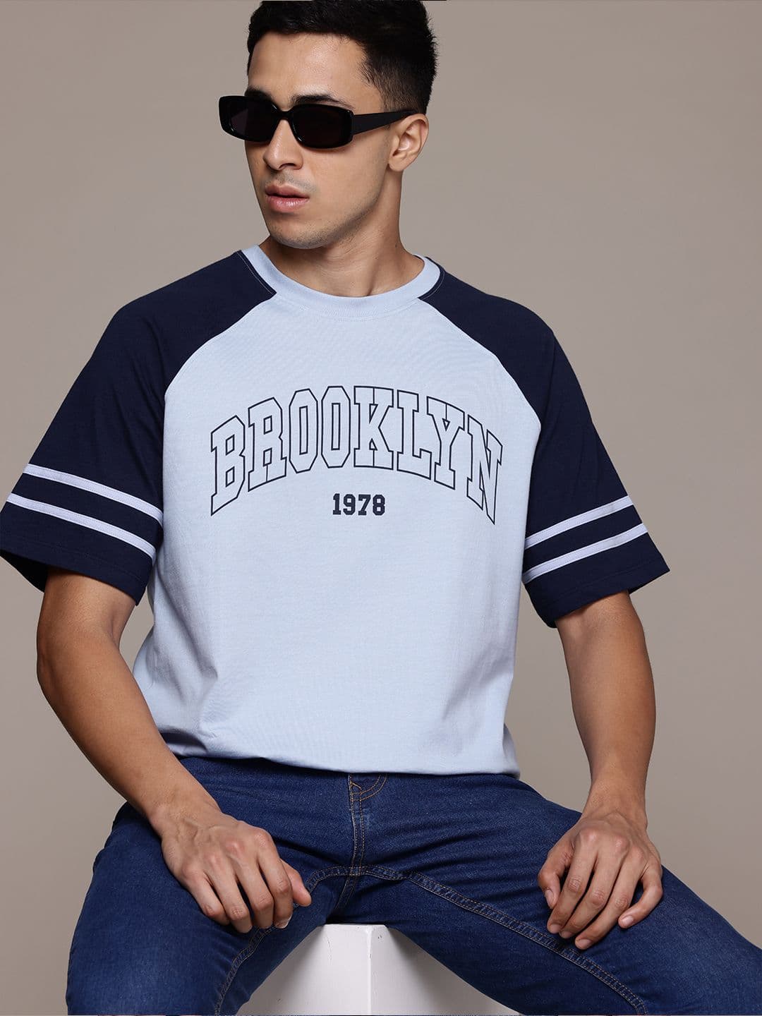 The Roadster Lifestyle Co. Relaxed Fit Printed Pure Cotton T-shirt - view 1
