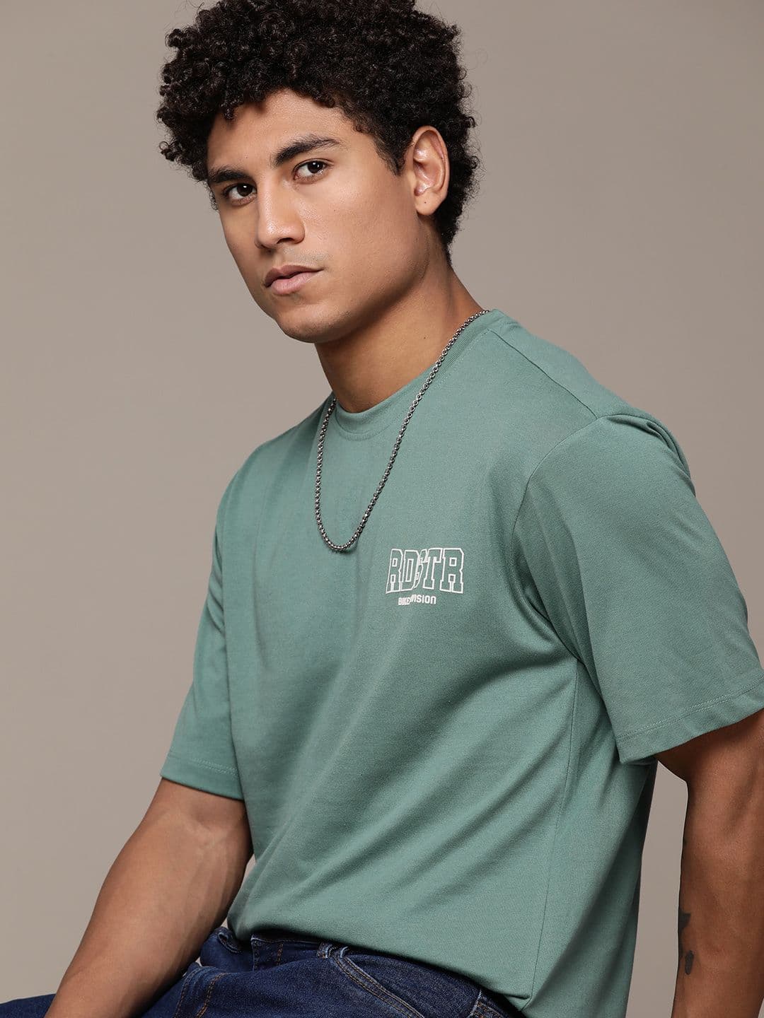 Roadster The Lifestyle Co. Printed Detail Relaxed Fit T-shirt - view 1