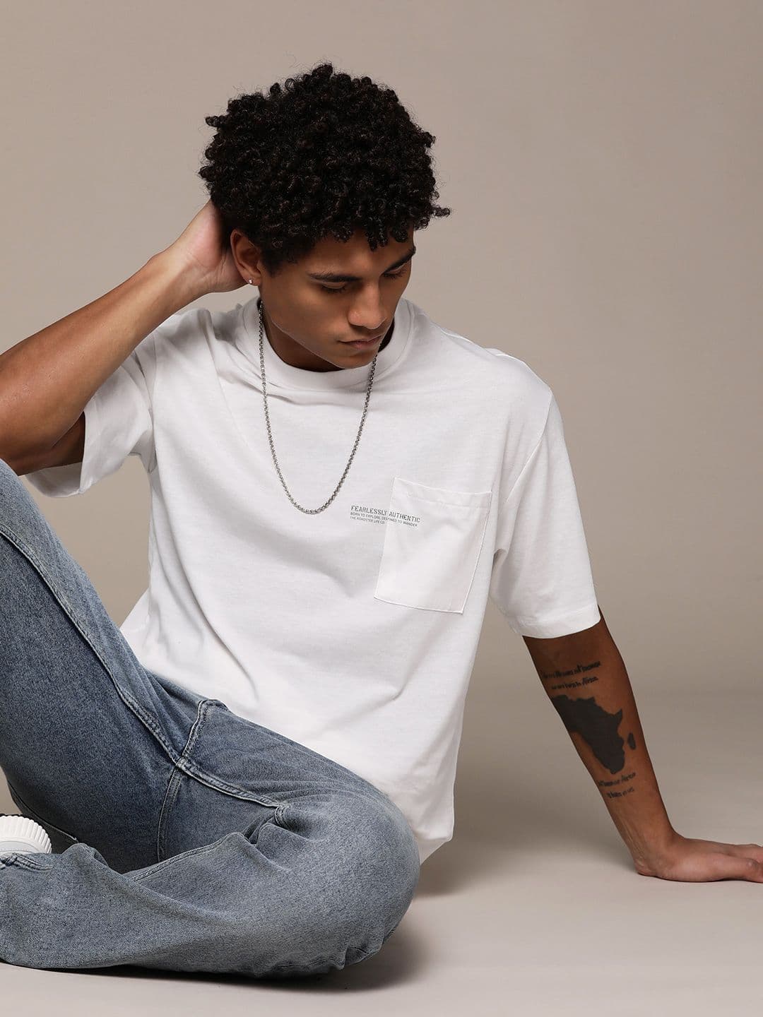 Roadster The Lifestyle Co. Printed Detail Relaxed Fit T-shirt - view 1