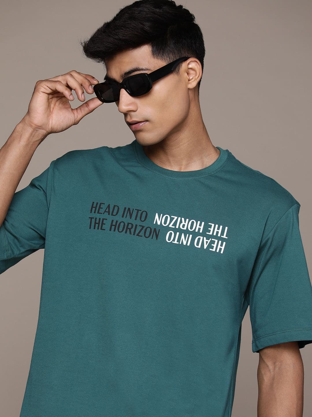 The Roadster Lifestyle Co. Men Printed Relaxed Fit T-shirt - view 1