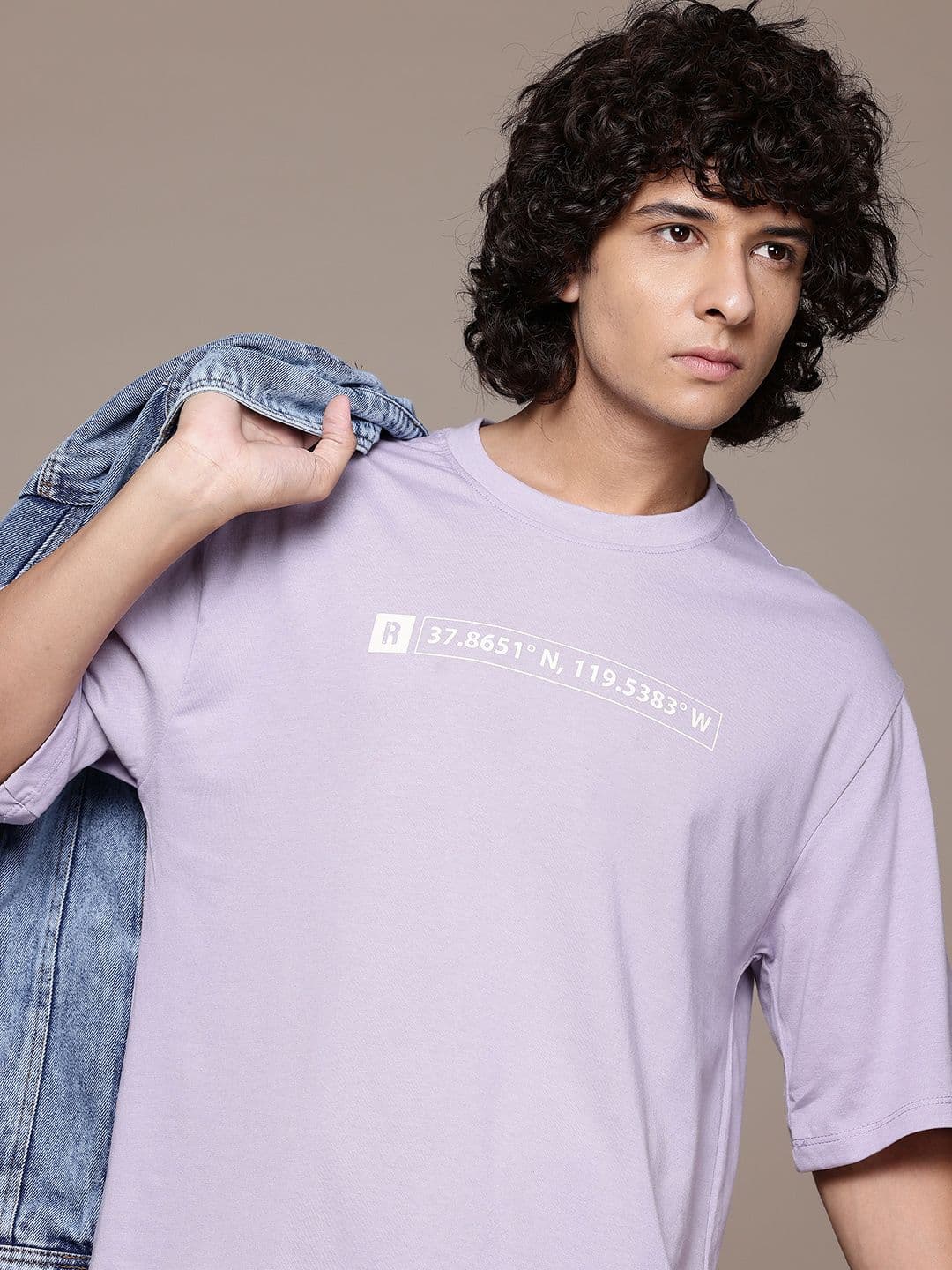 The Roadster Lifestyle Co. Drop-Shoulder Sleeves Oversized T-shirt - view 1