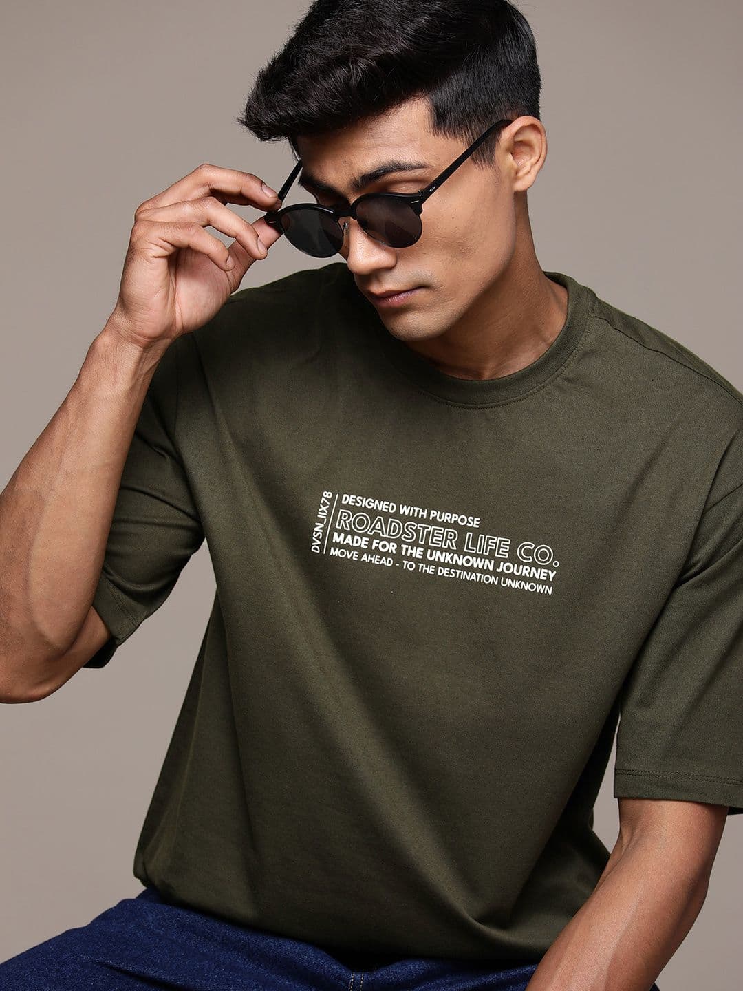 The Roadster Lifestyle Co. Men Typography Printed Relaxed Fit T-shirt - view 1