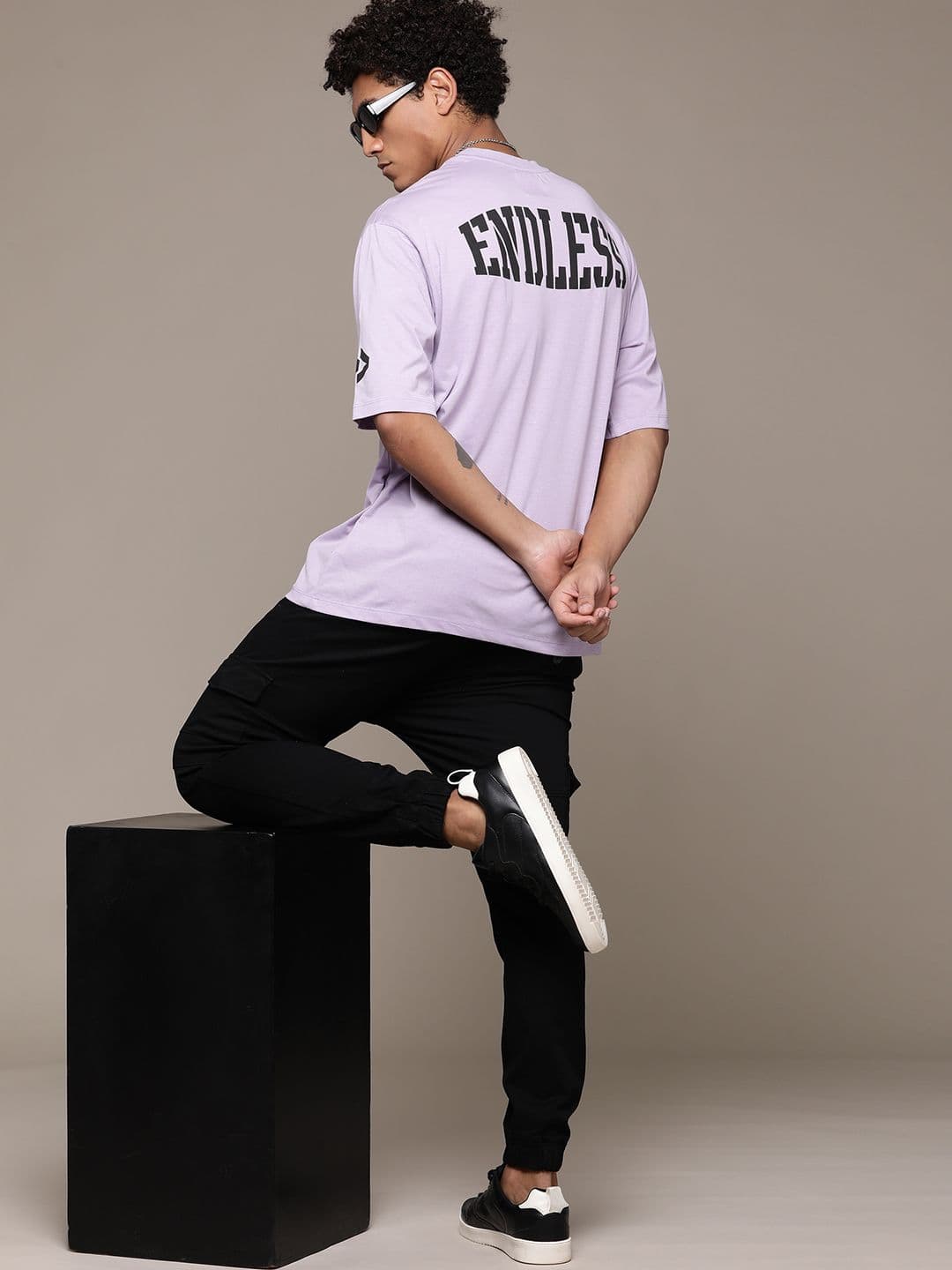 The Roadster Lifestyle Co. Printed Relaxed Oversized T-shirt - view 1