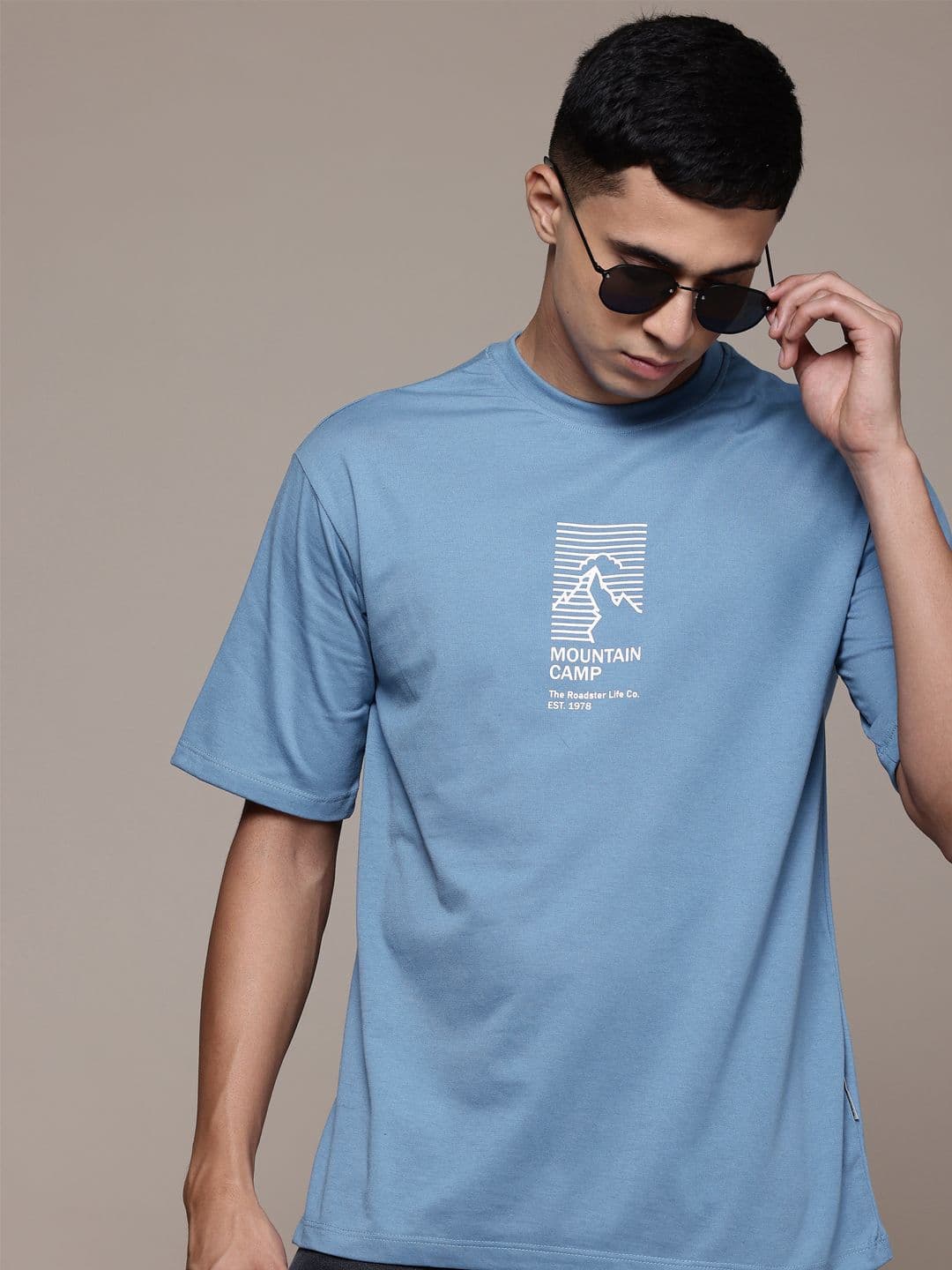 The Roadster Lifestyle Co. Printed Relaxed Fit T-shirt - view 1