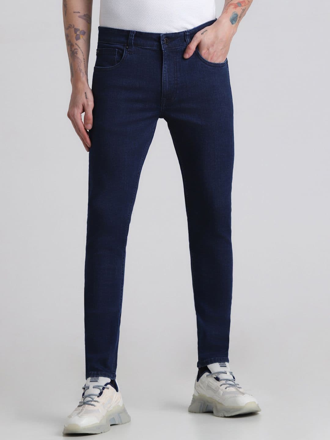 Jack & Jones Men Skinny Fit Low-Rise Stretchable Jeans - view 1