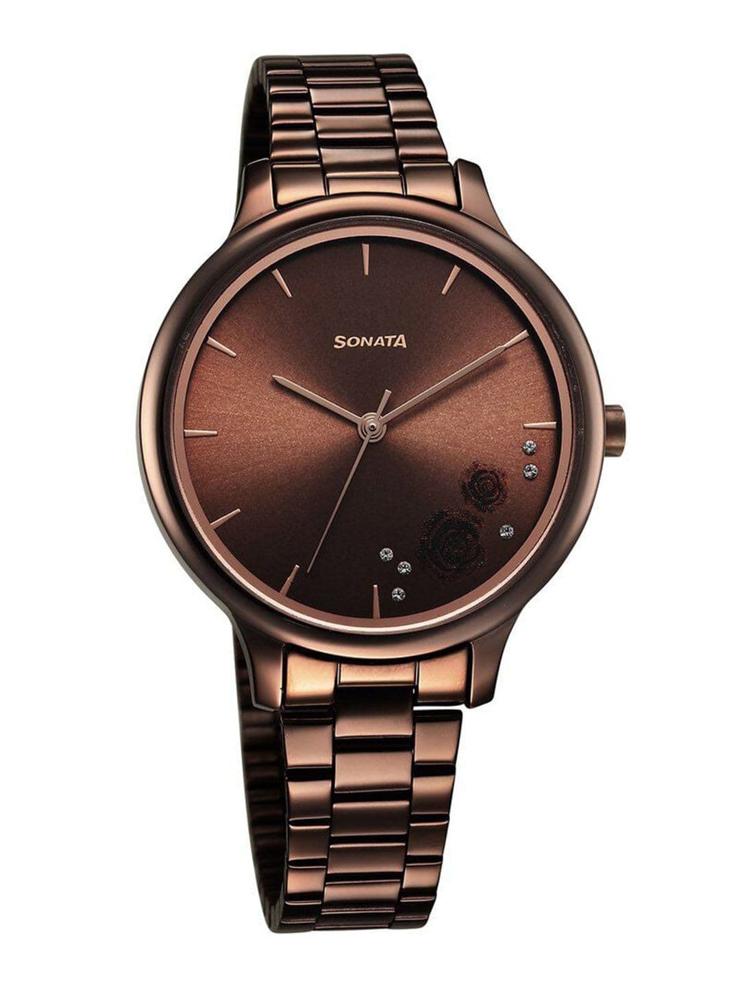 Sonata Blush Quartz Analog With Brown Dial Watch For Women - Nt87050qm01 - view 1