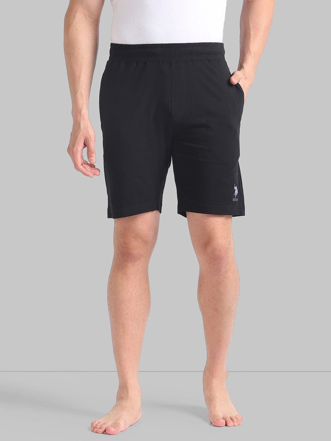 U.S. Polo Assn. Men Relaxed-Fit Mid-Rise Lightweight Shorts - view 1