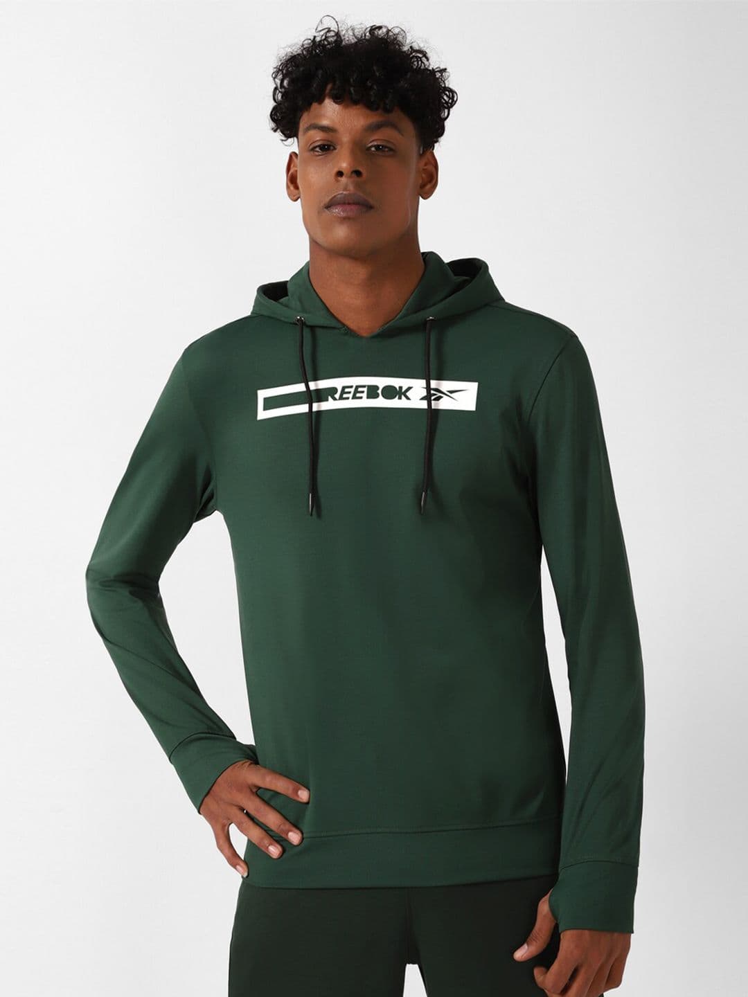 Reebok Aggressivestretch Printed Hooded Sweatshirt - view 1