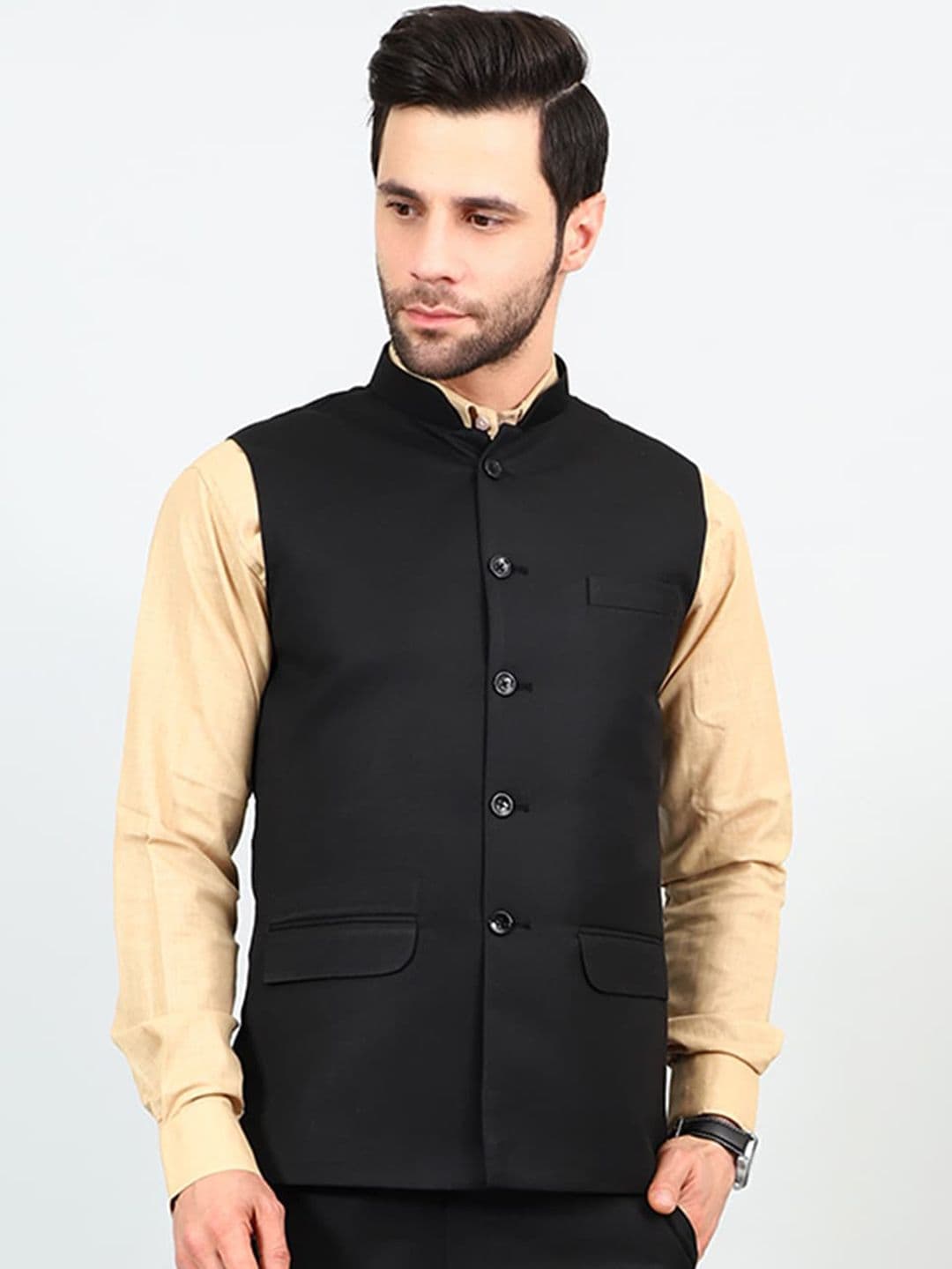 Wintage Mandarin Collar Modi Nehru Jackets - view 1