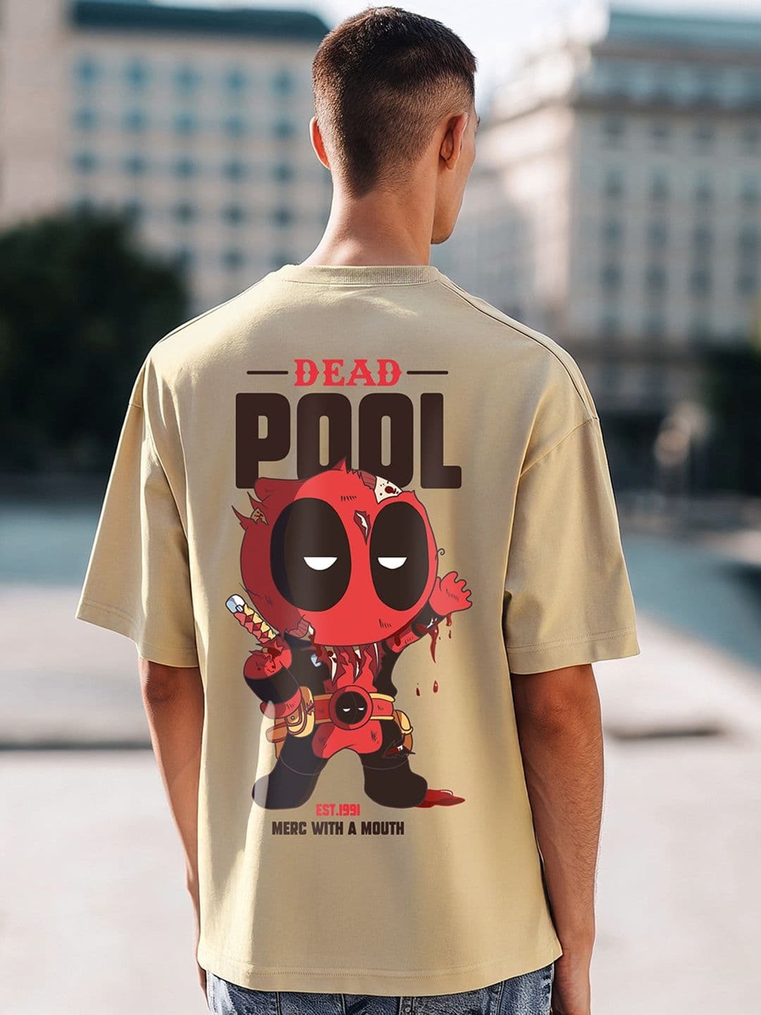 Bewakoof Marvel Men Most Wanted Graphic Printed Oversized T-shirt - view 1