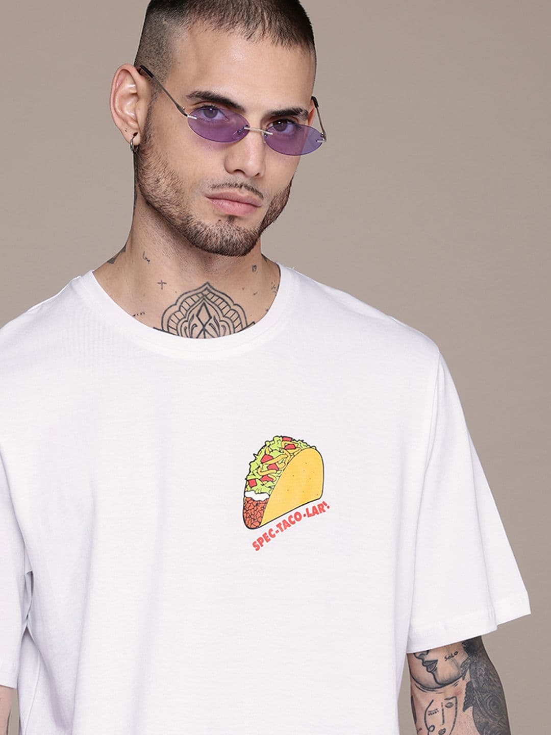 WROGN Men Pure Cotton T-shirt - view 1