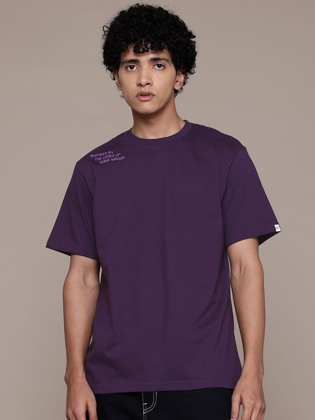 WROGN Pure Cotton Regular Fit T-shirt - view 1