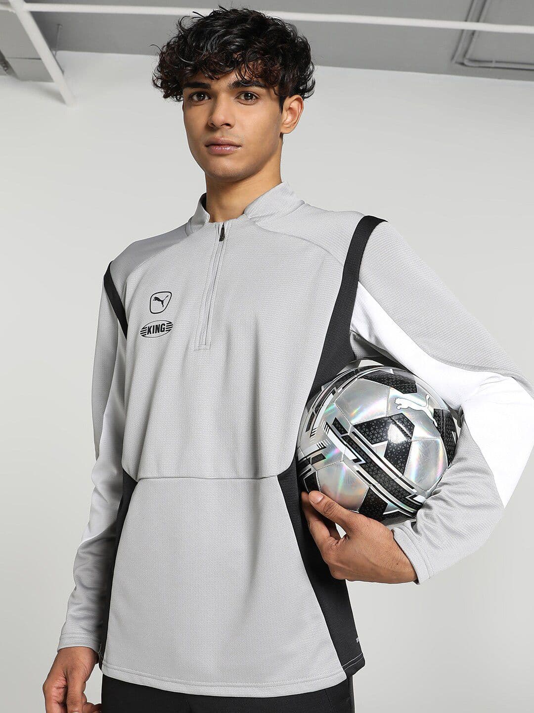 Puma KING Pro Men's Football Quarter-Zip Top - view 1