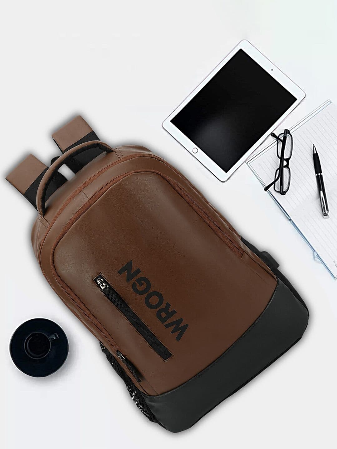 WROGN X fwd Unisex Typography Printed Anti-Theft Backpack 30 L - view 1