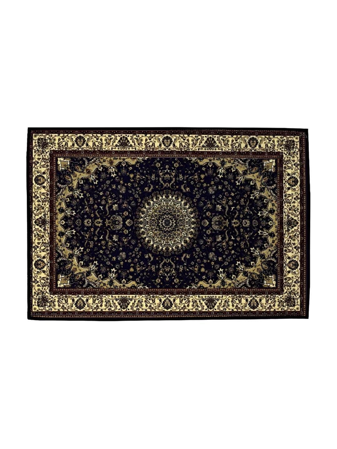 Cortina Black & Brown Self-Designed Anti-Skid Door Mat - view 1