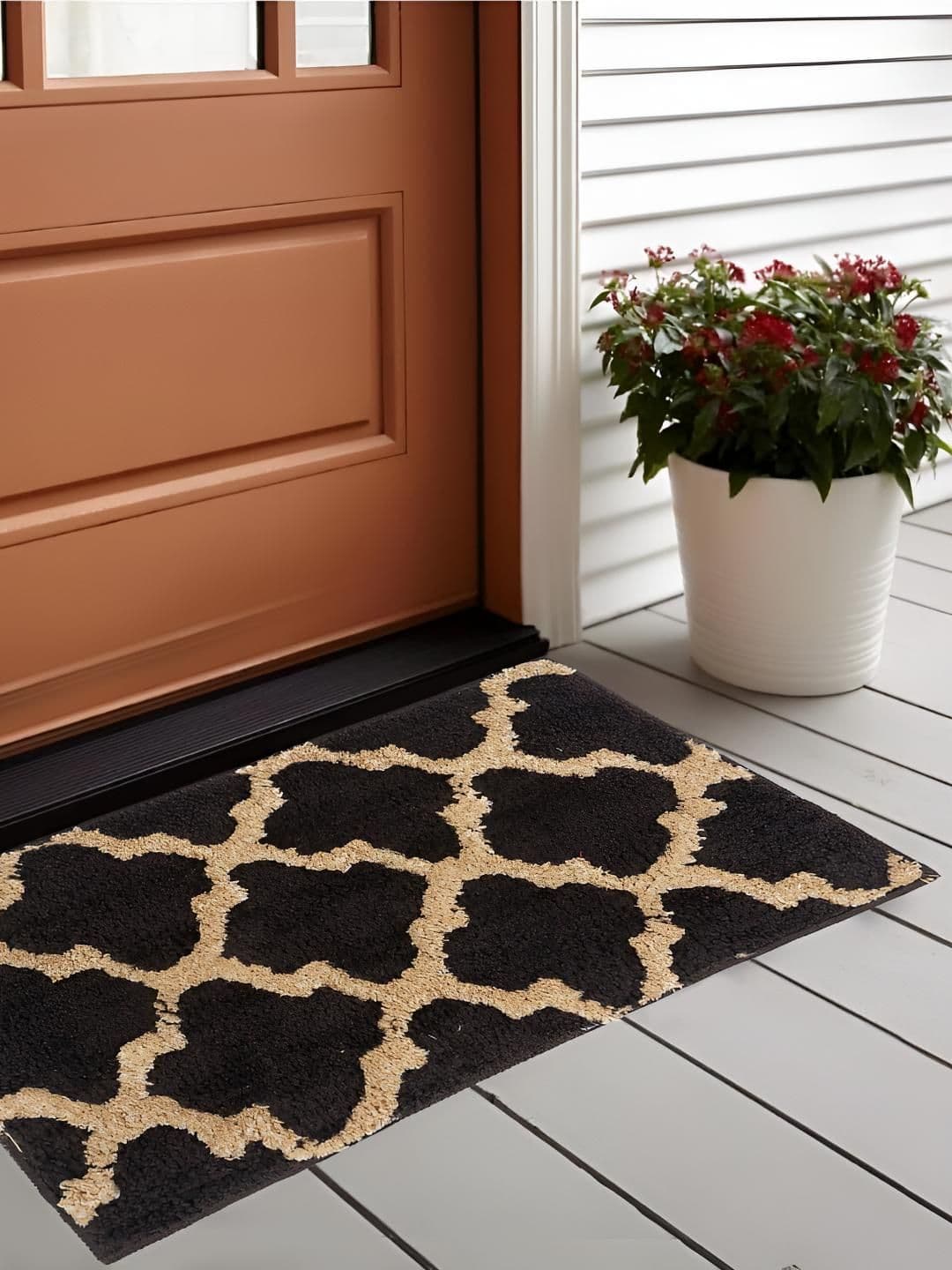 Bajo's Brown & Beige Printed Anti-Skid Doormat - view 1