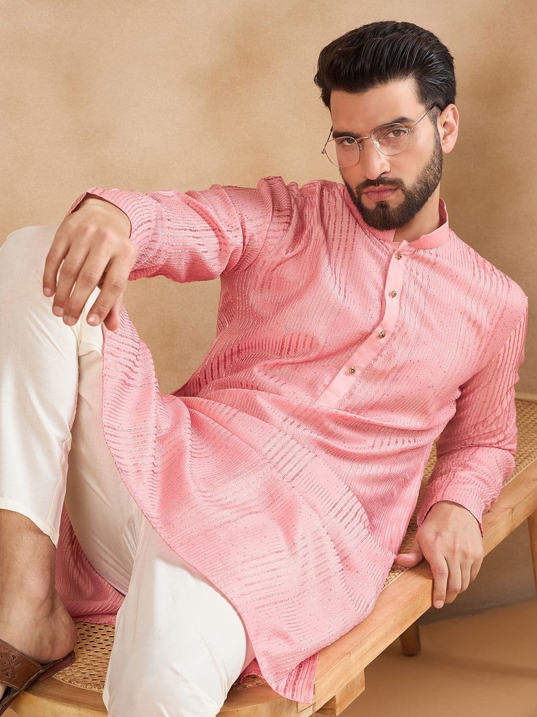 HERE&NOW Men Liva Kurta - view 1