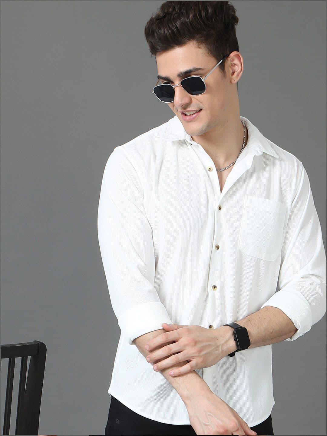 HERE&NOW Men Slim Fit Opaque Casual Shirt - view 1