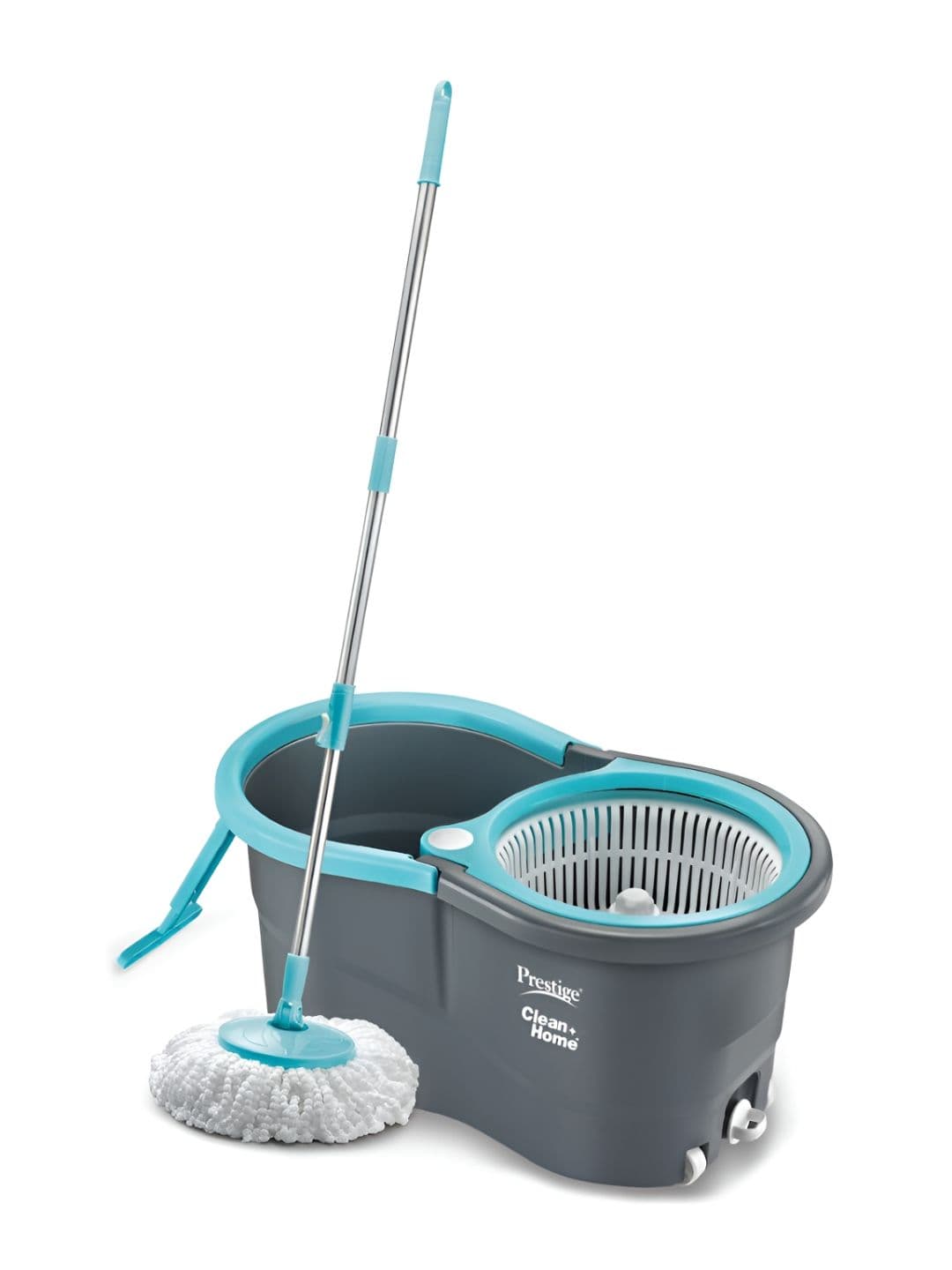 Prestige CleanHome Alpha Blue & Grey Cotton Mop Set With 2 Microfiber Mop Heads - view 1