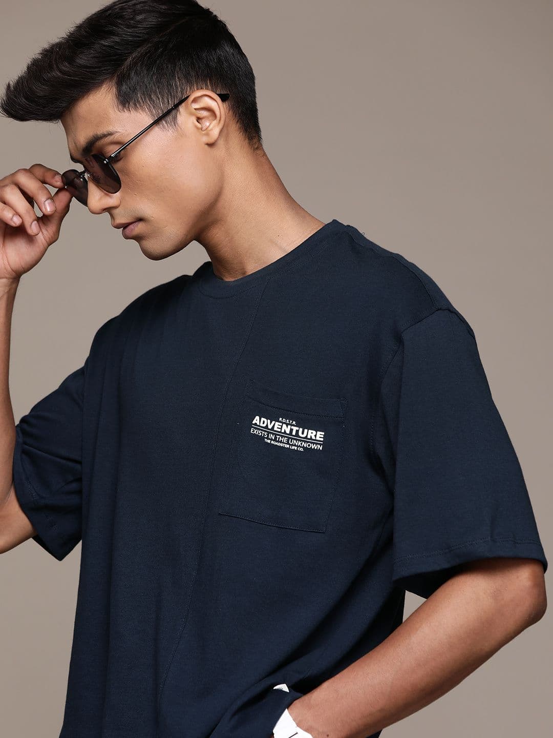 The Roadster Lifestyle Co. Pure Cotton Relaxed Fit Relaxed Fit T-shirt - view 1