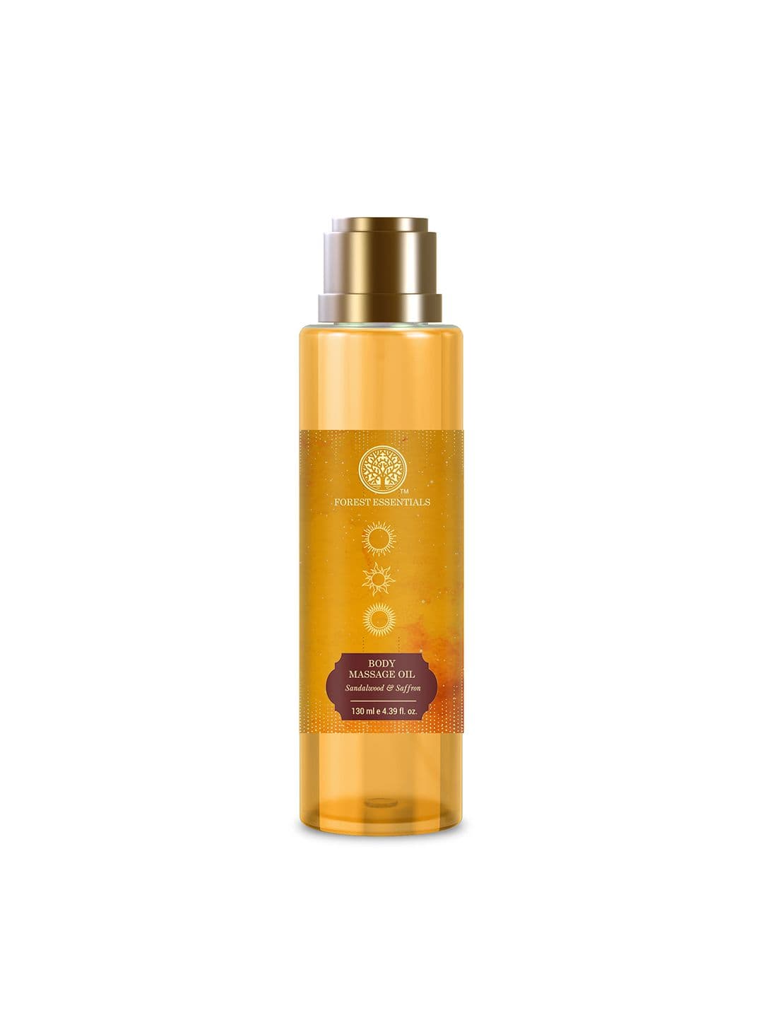Forest Essentials Sandalwood & Saffron Body Massage Oil For Moisture & Nourishment - 130ml - view 1