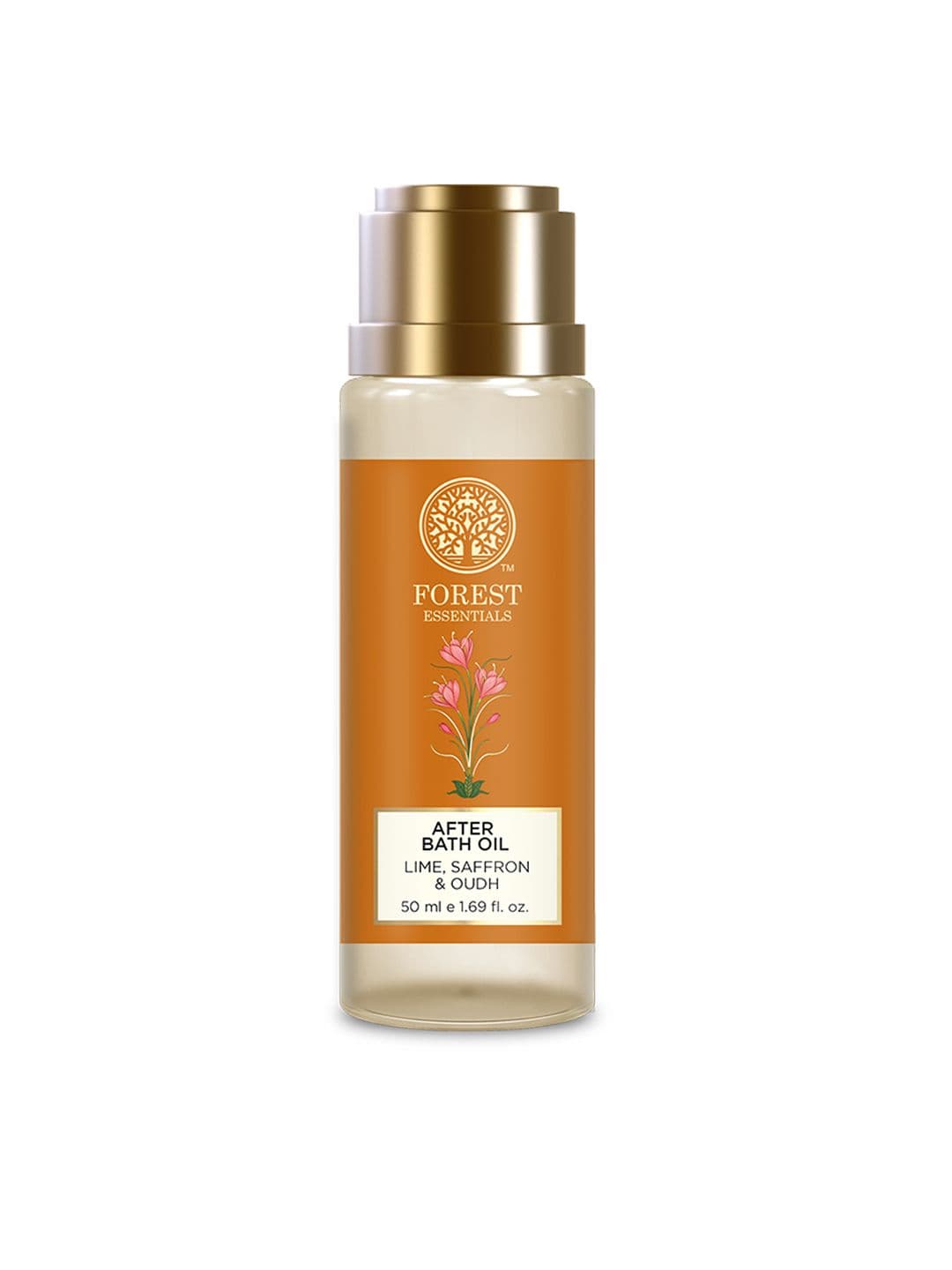 Forest Essentials Lightweight Travel Size Lime Saffron & Oudh After Bath Oil - 50ml - view 1