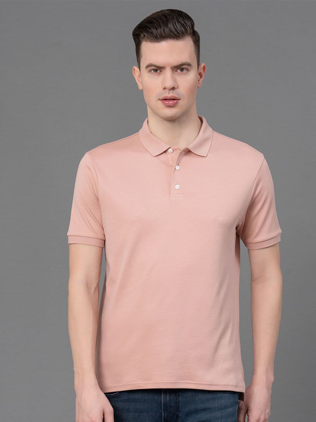 Red Tape Polo Collar Pure Cotton T-shirt - view 1