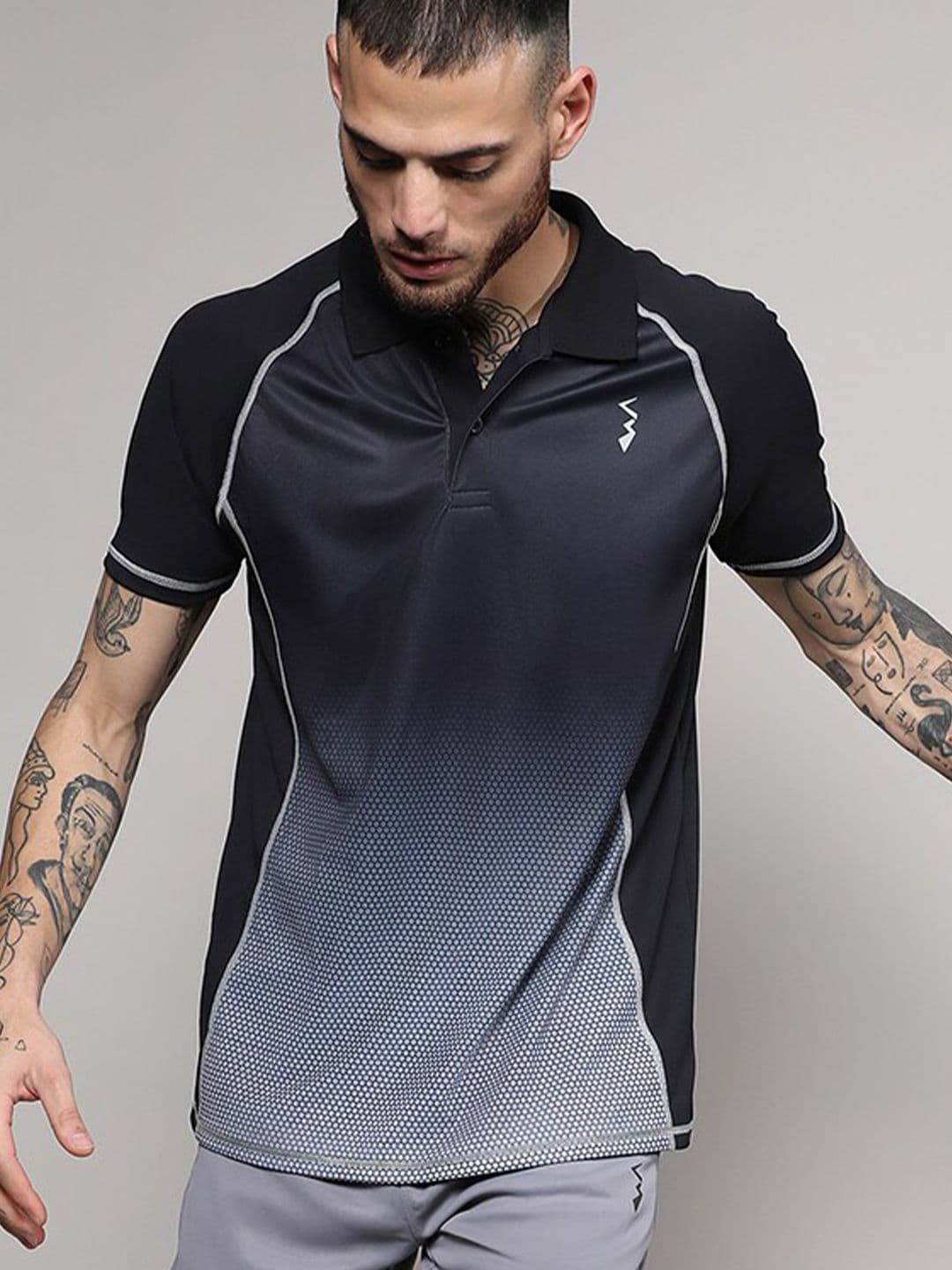 CAHOOT Men Printed Polo Collar Pockets T-shirt - view 1