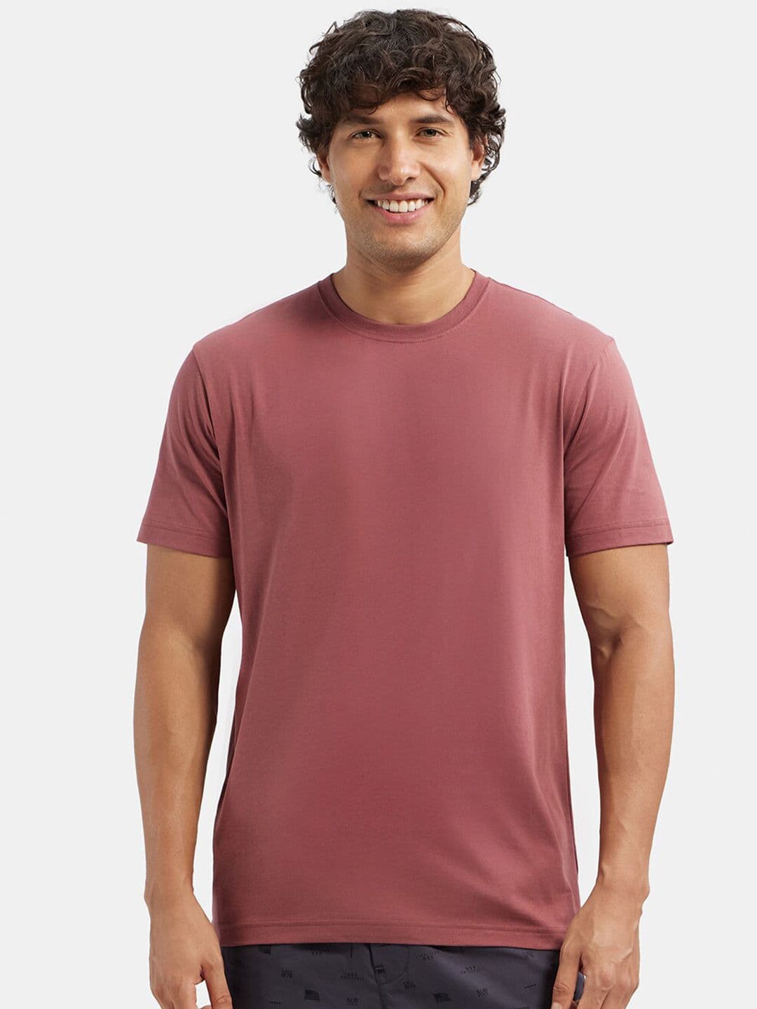 Jockey Super Combed Cotton Rich Round Neck Half Sleeve Tshirt-2714 - view 1